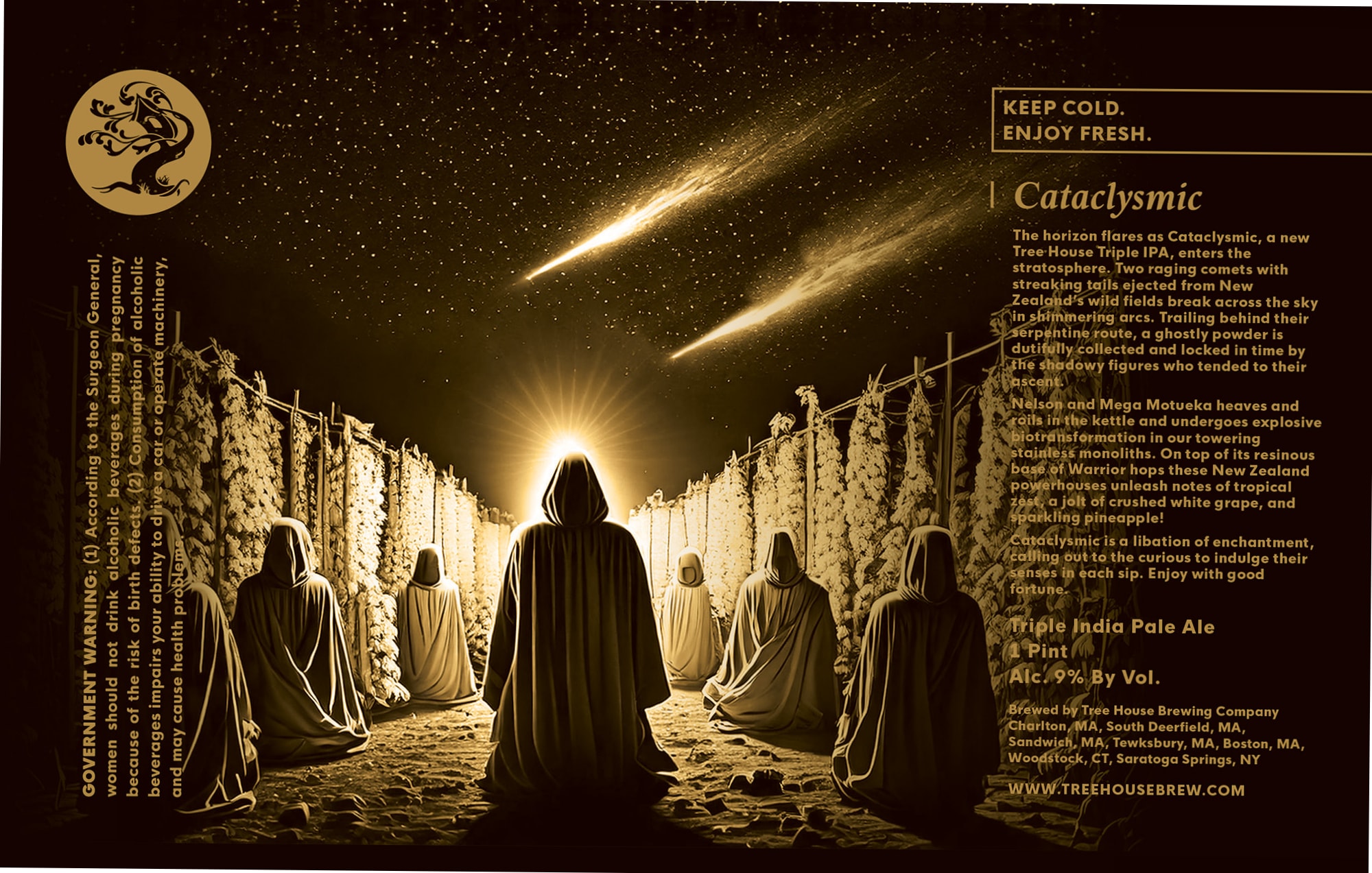 Cataclysmic by Tree House Brewing Company - beer label