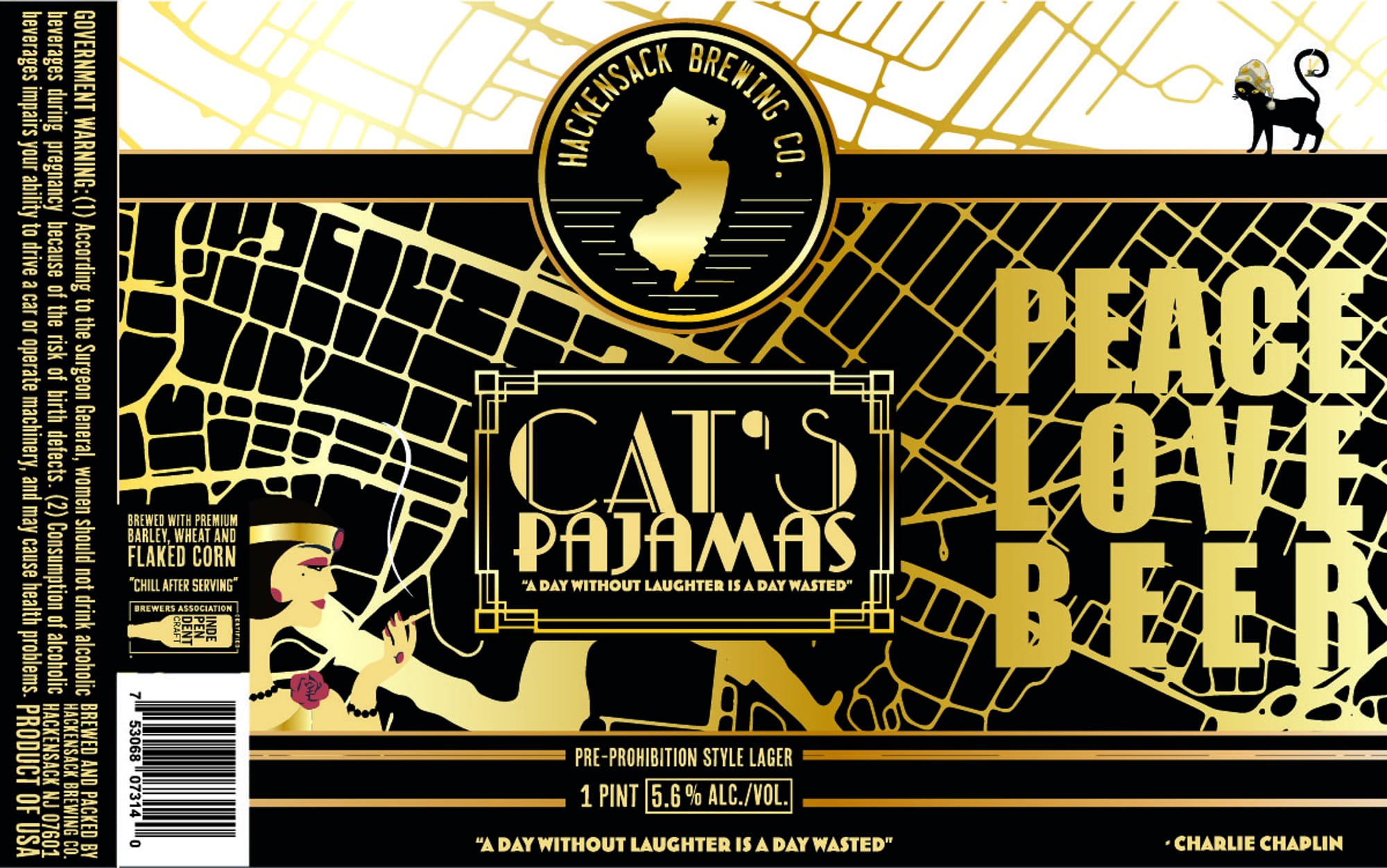 Cat’s Pajamas by Hackensack Brewing Co. - beer label