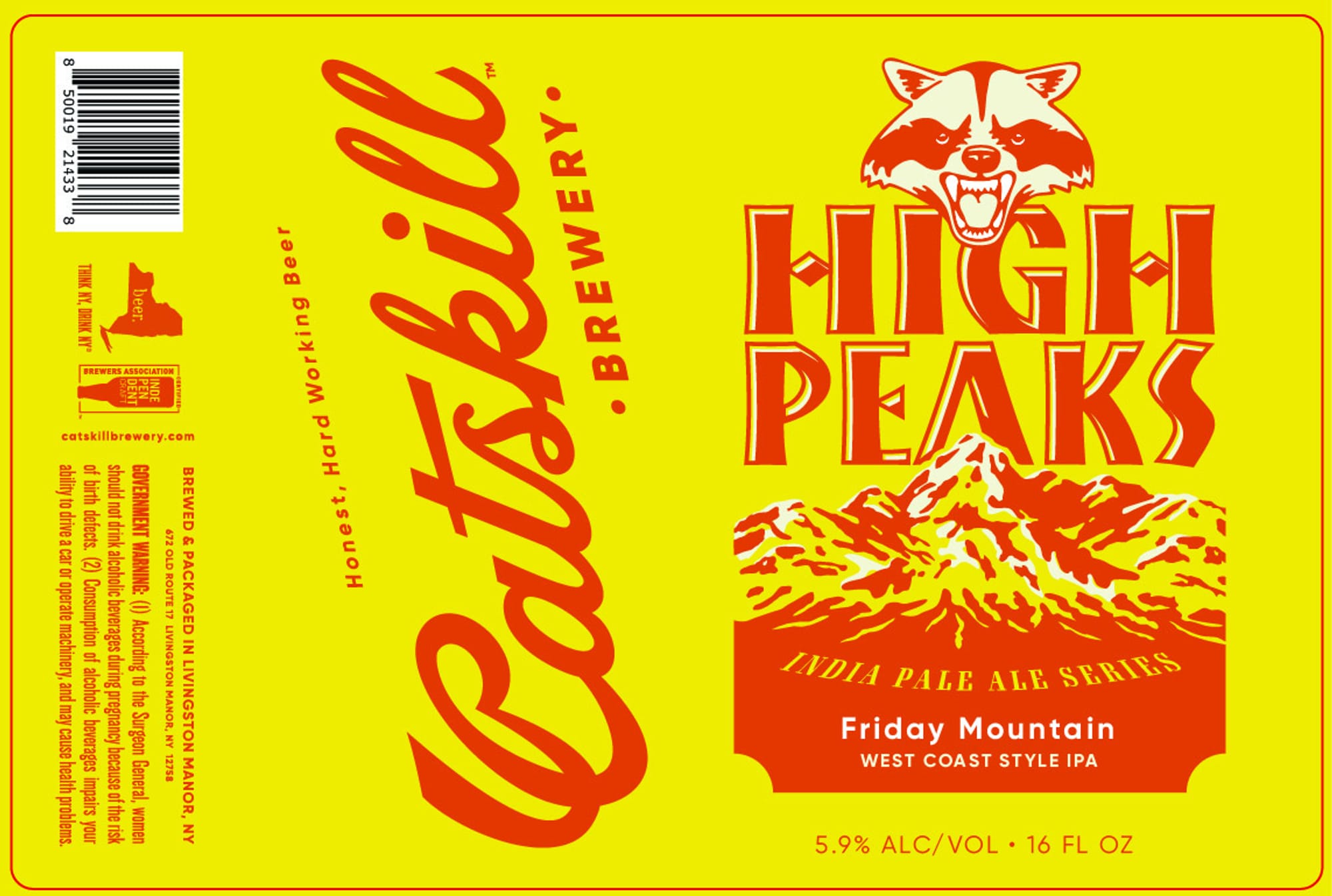 Catskill Gulch by High Peaks Brewery - beer label
