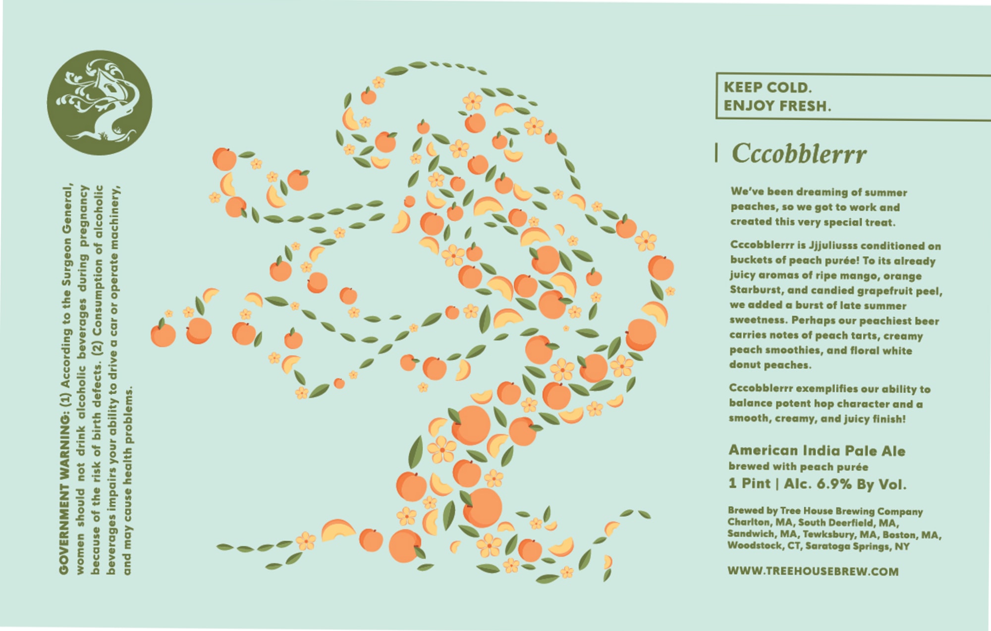 Ccobblerrr by Tree House Brewing Company - beer label