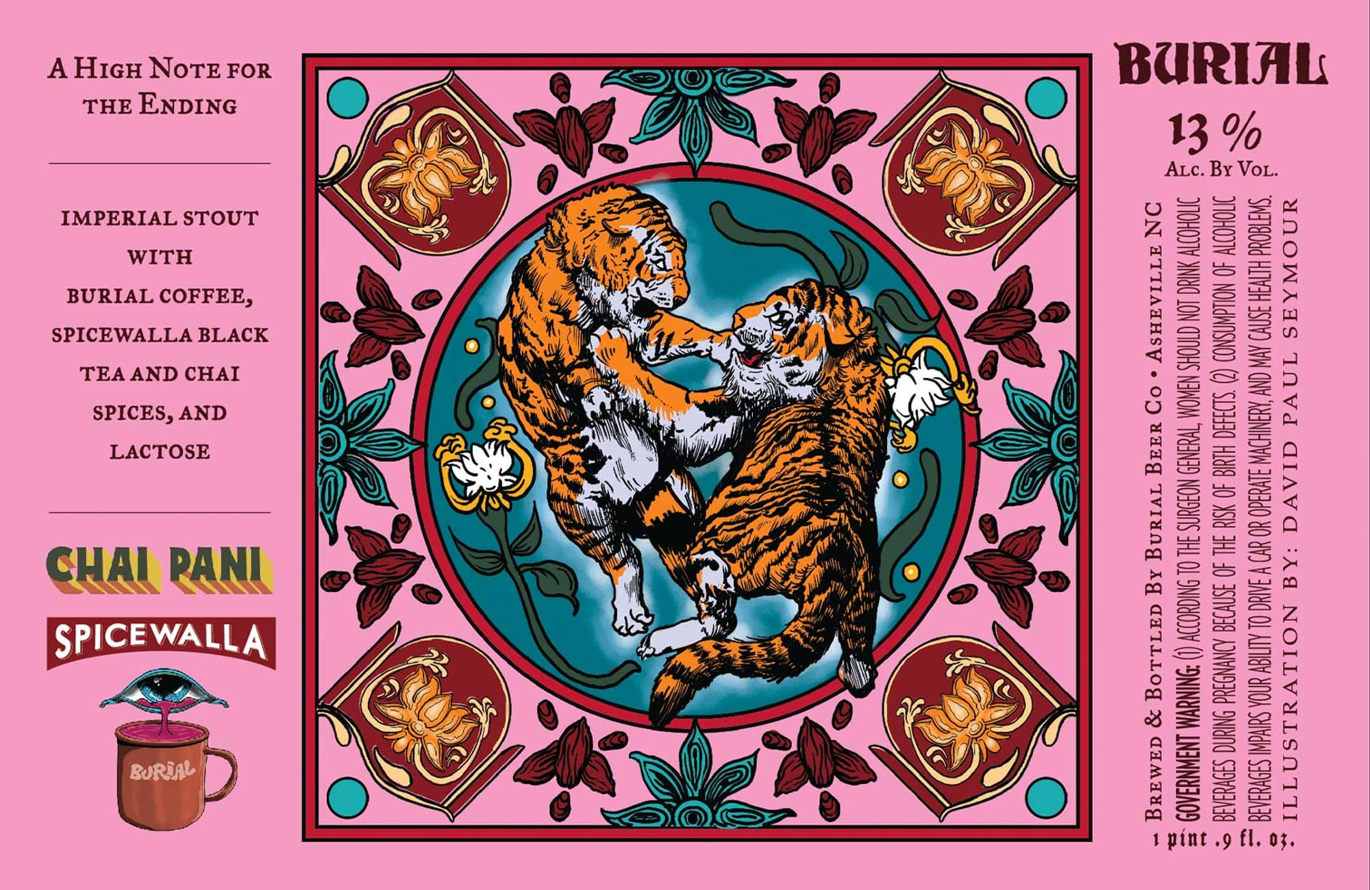 Chai Pani SpiceWalla by Burial Beer Co. - beer label