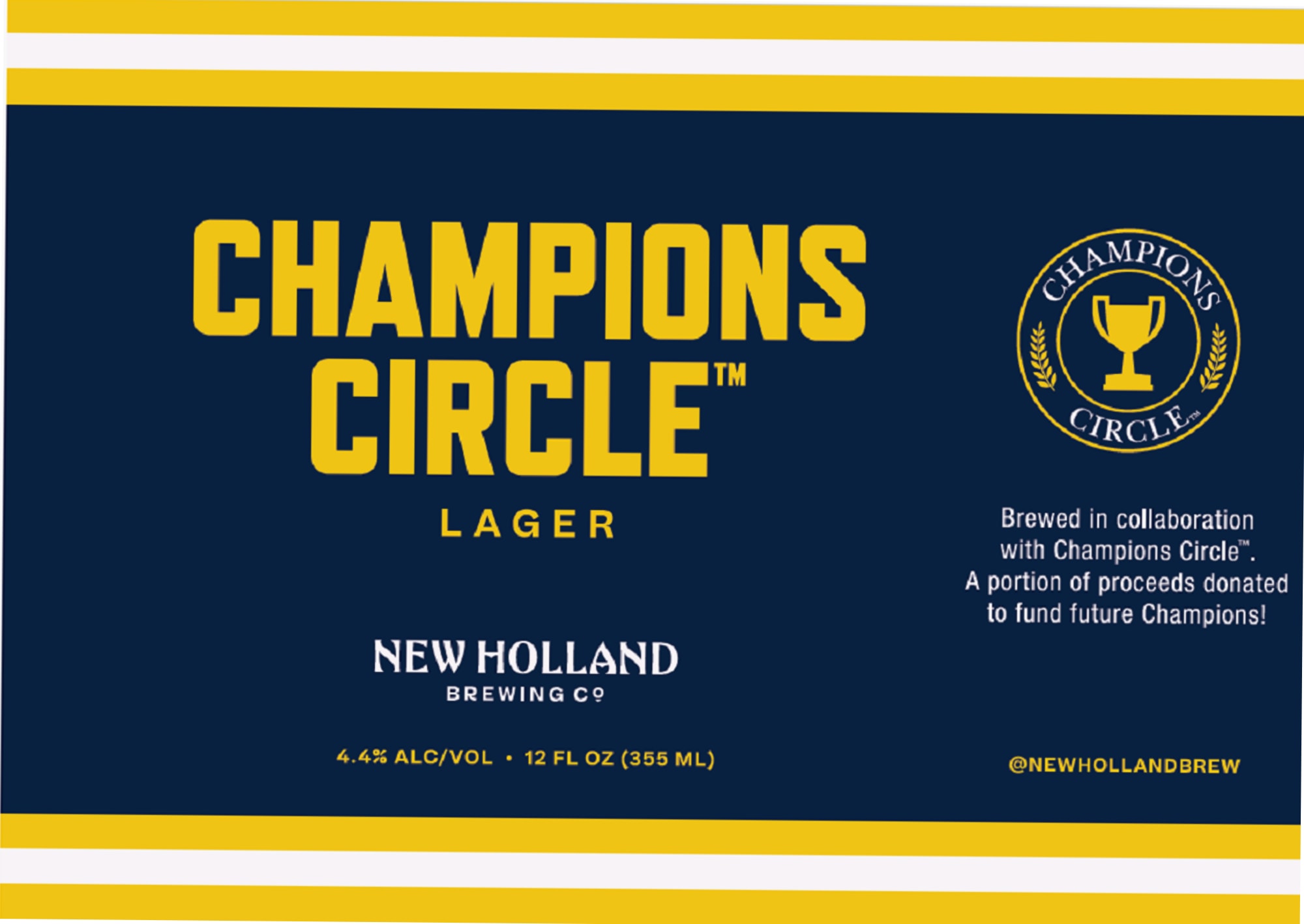 Champions Circle Lager by New Holland Brewing Co. - beer label