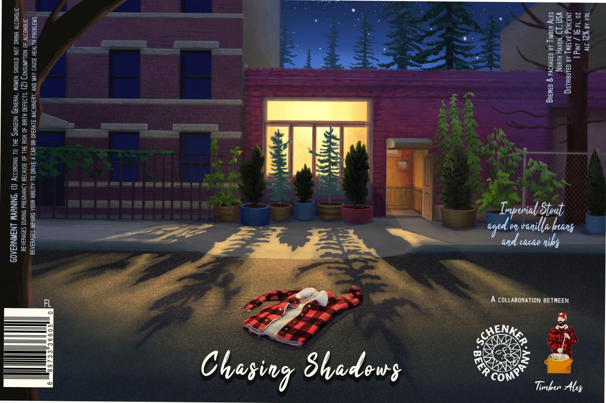 Chasing Shadows by Chenker & Timber Ales - beer label