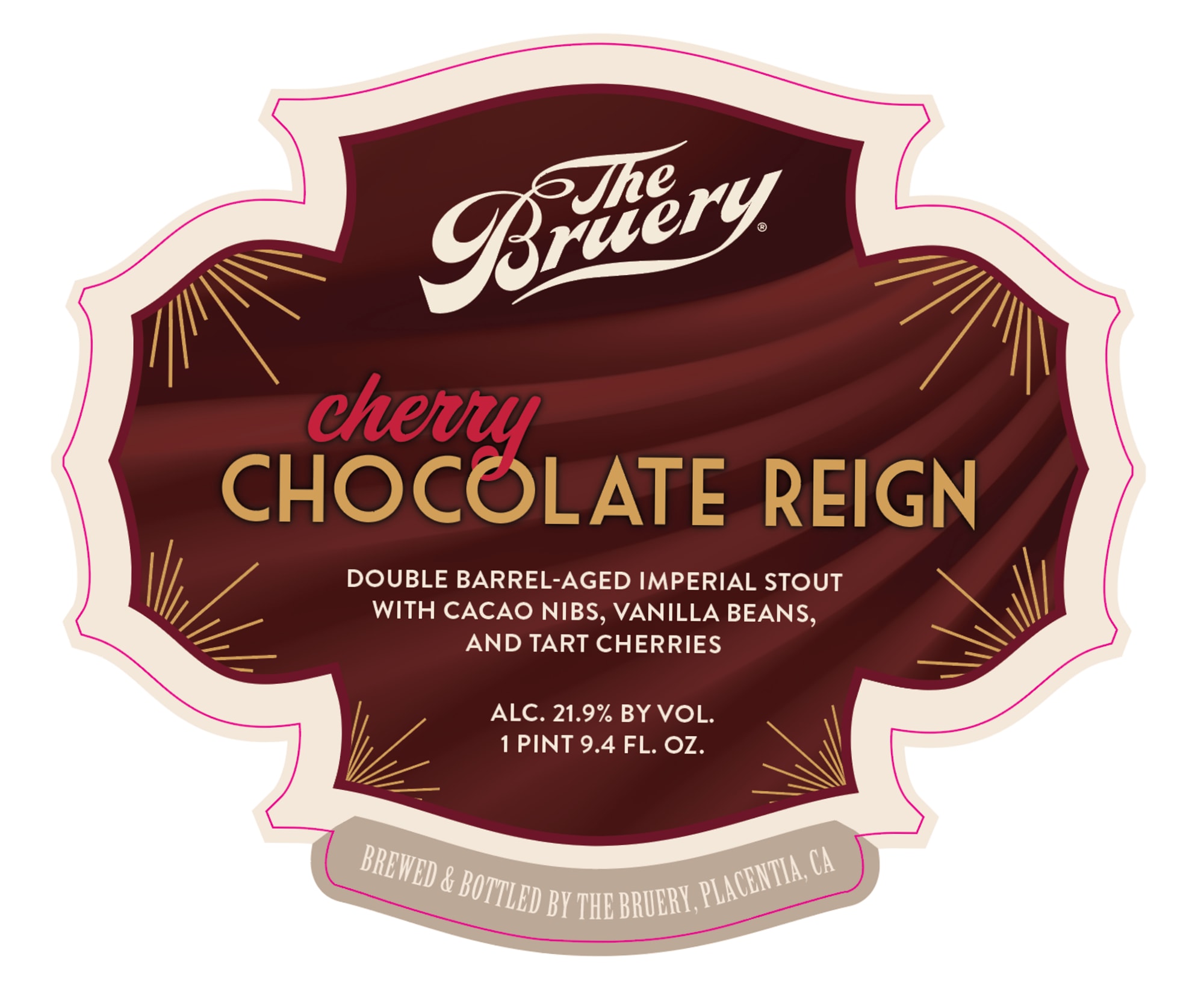 Cherry Chocolate Reign by The Bruery - beer label