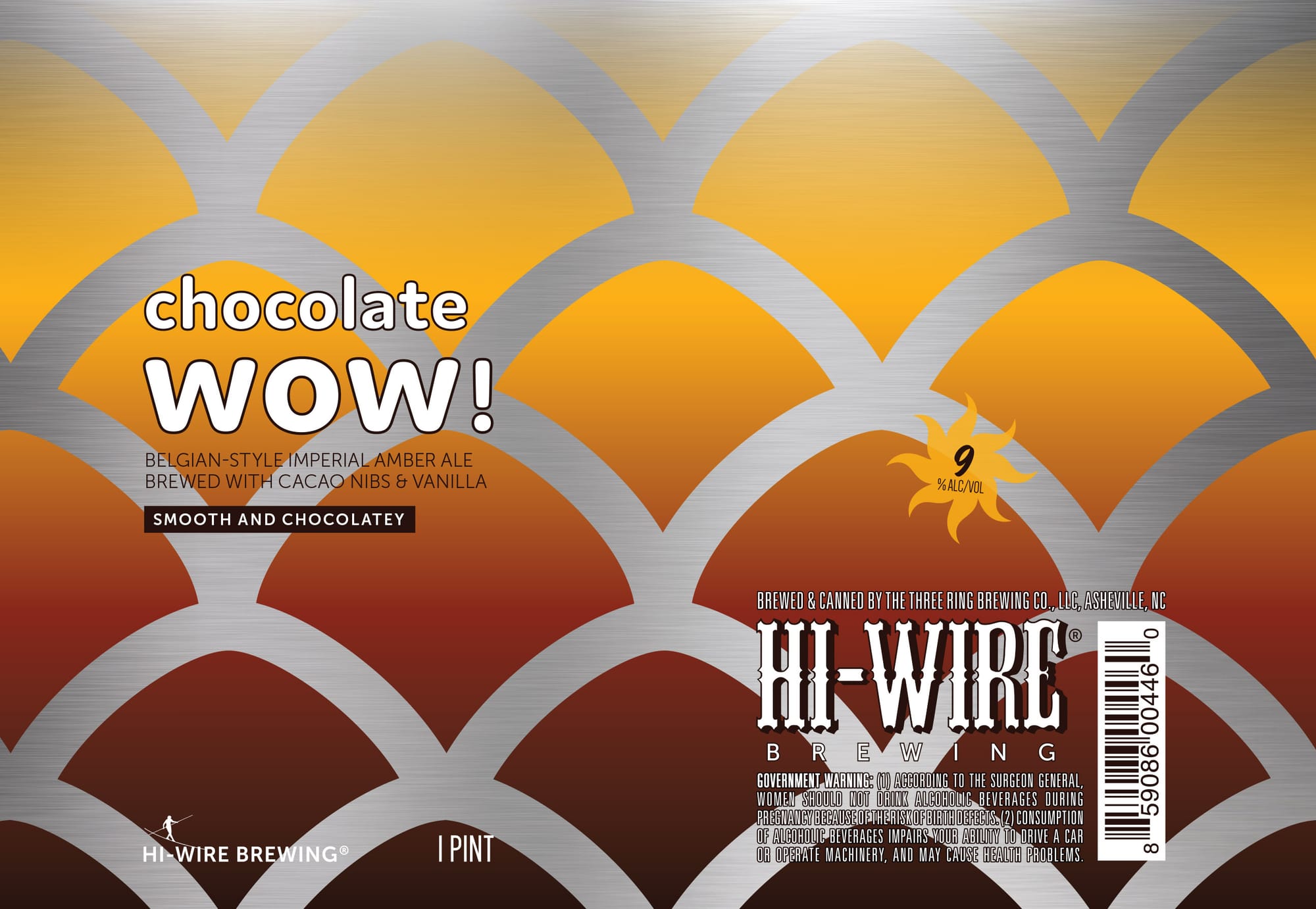 Chocolate WOW! by Hi-Wire Brewing - beer label