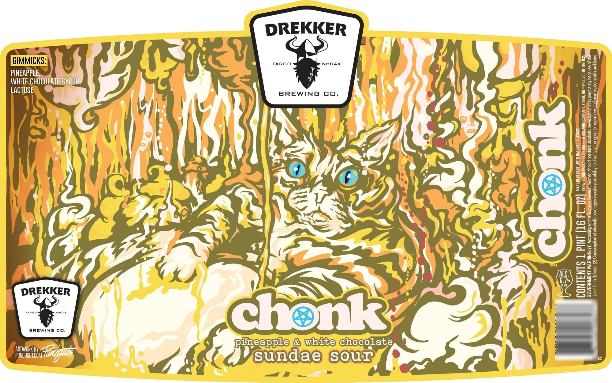 Chonk by Drekker Brewing Co. - beer label