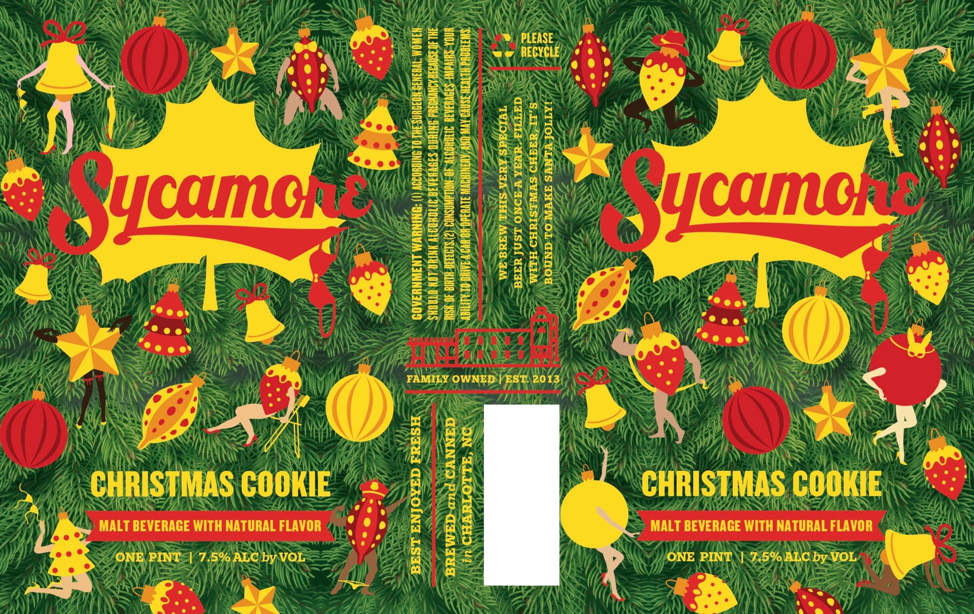 Christmas Cookie by Sycamore Brewing - beer label