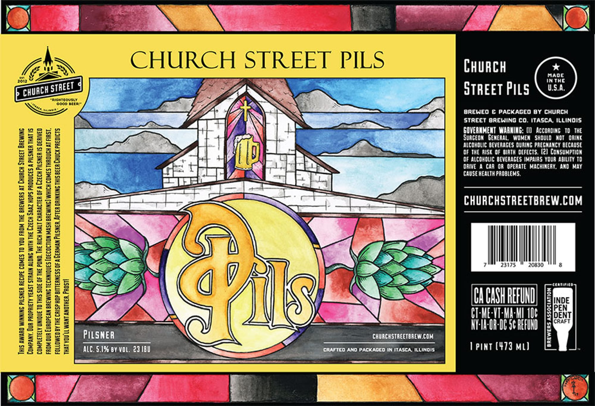 Church Street Pils by Church Street Brewing - beer label