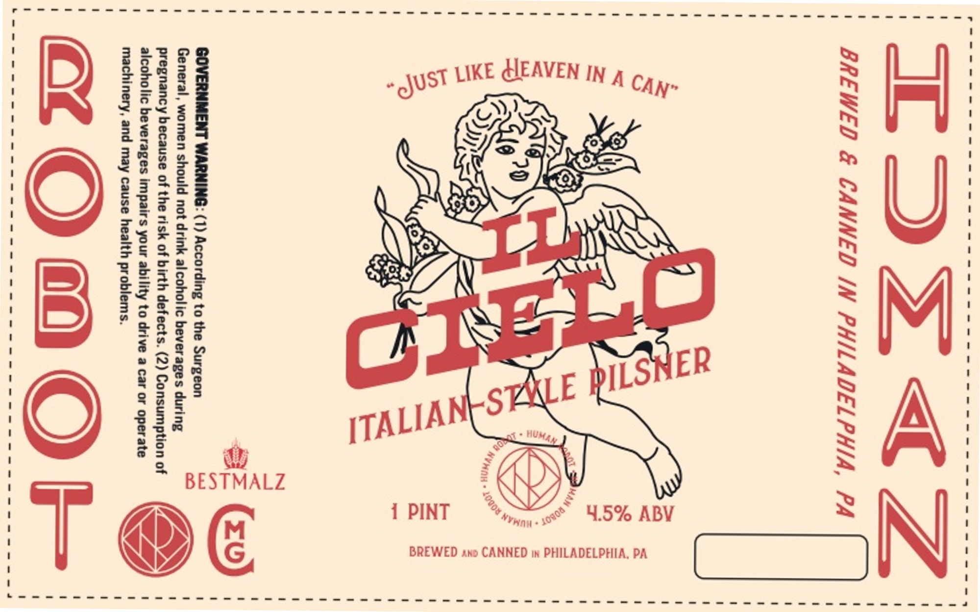 Cielo by Robot Human - beer label
