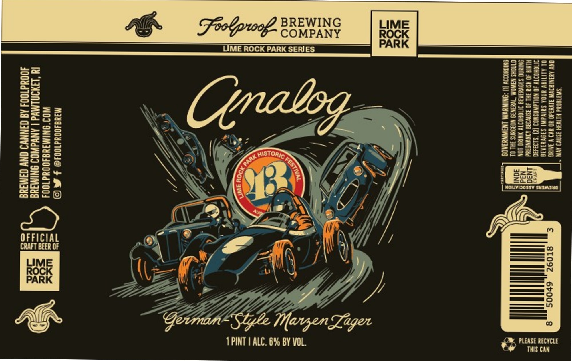 Cinalog by Foolproof Brewing Company - beer label