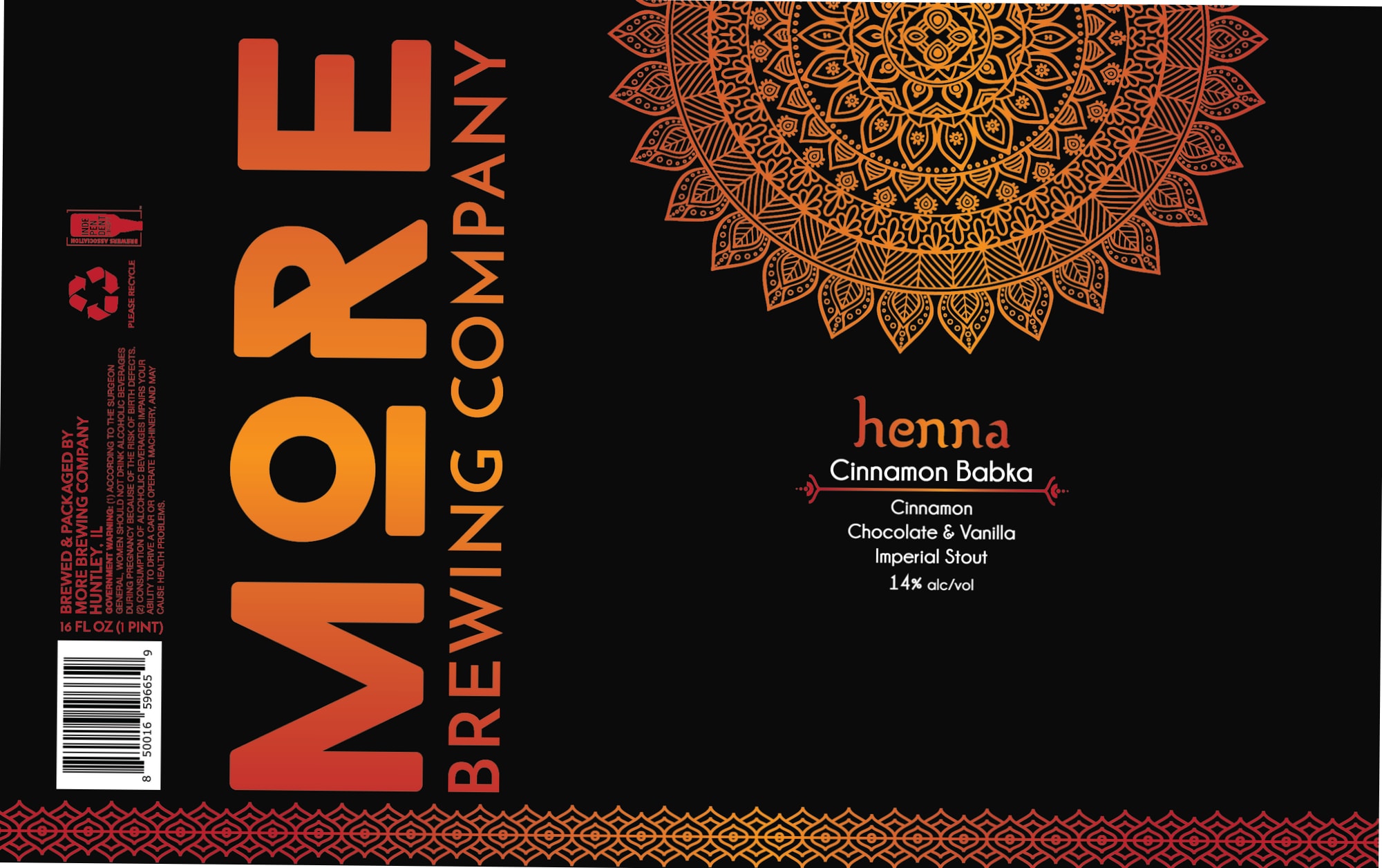 Cinnamon Babka by More Brewing Company - beer label