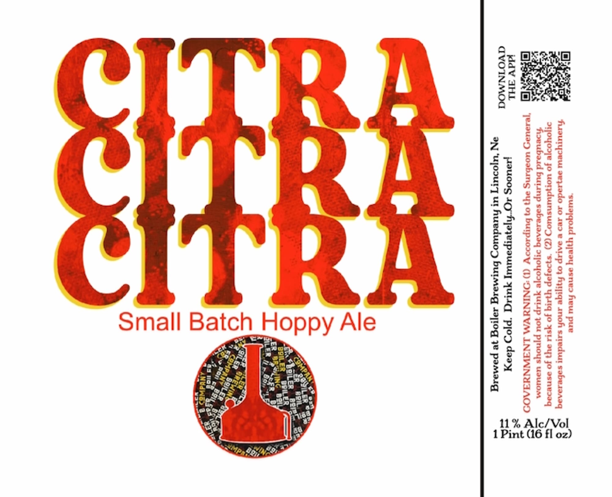 Citra & Citra by Boiler Brewing Company - beer label
