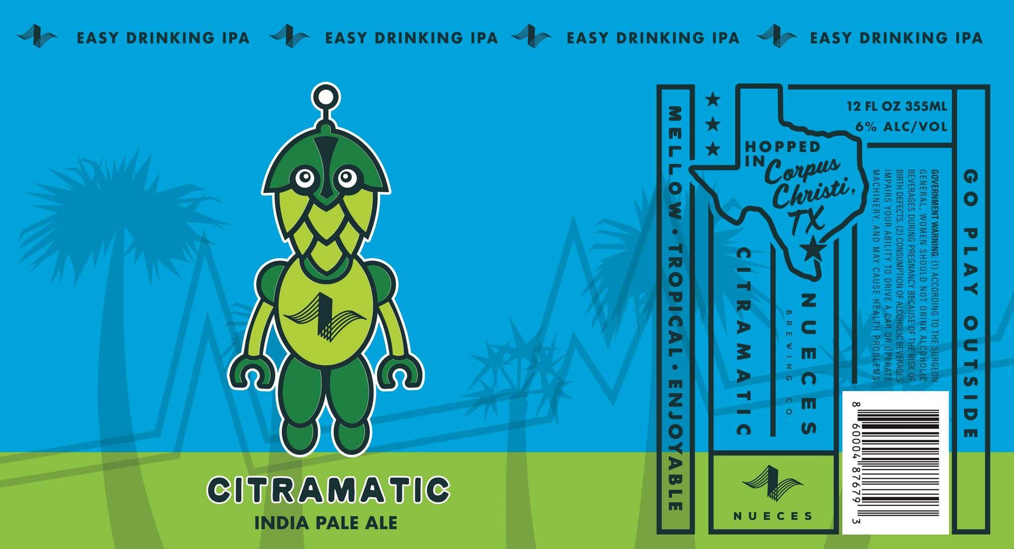 Citramatic by Nueces Brewing Co. - beer label
