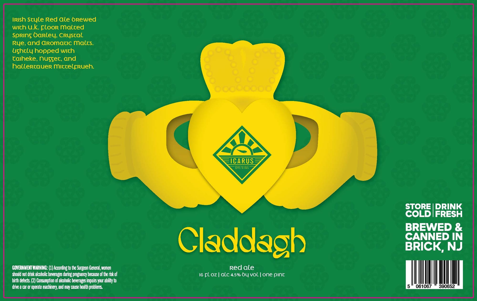 Claddagh by Icarus Brewing - beer label