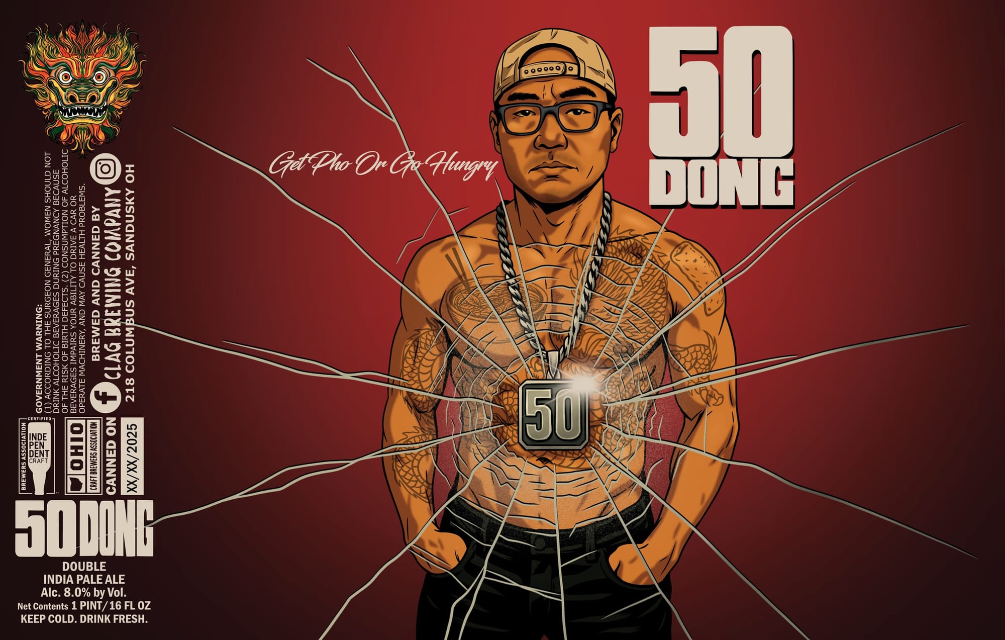 50 DONG by CLAG Brewing Company - beer label