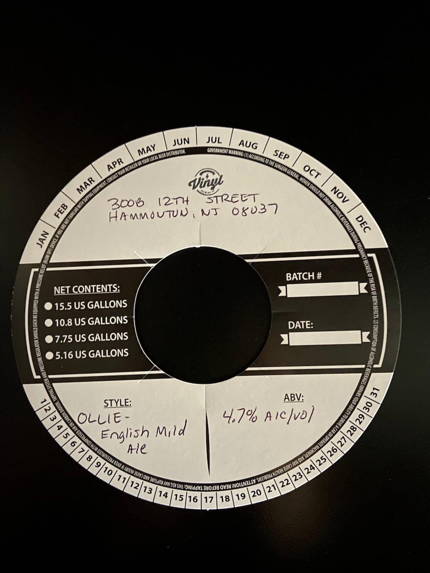 Ollie - English Mild Ale by 3009 12th Street - beer label