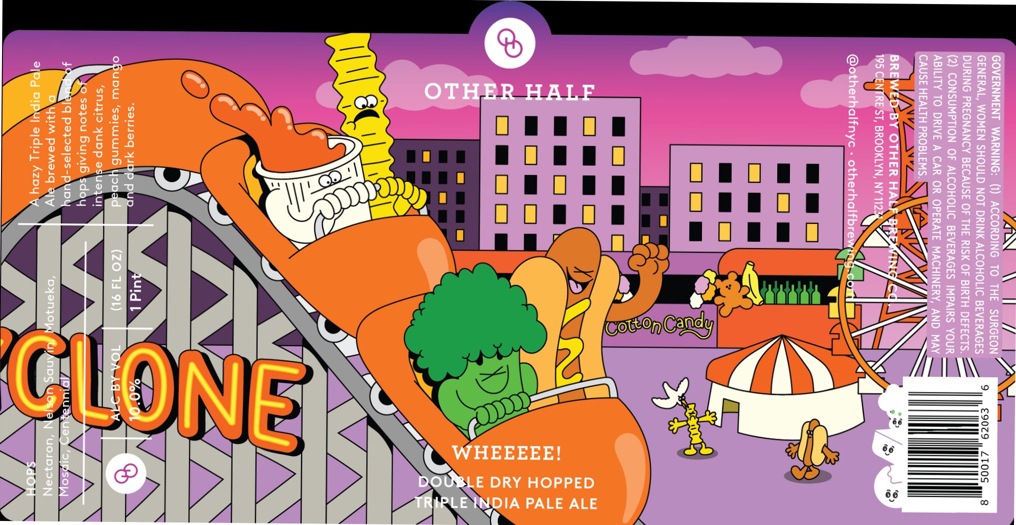 Clone by Other Half Brewing - beer label