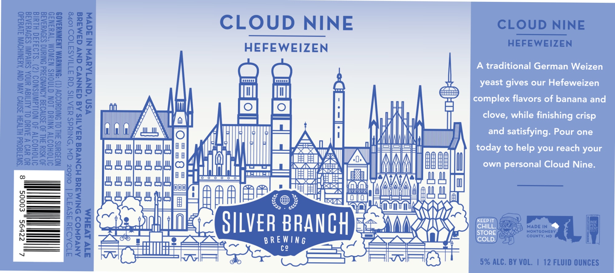 Cloud Nine by Silver Branch Brewing - beer label