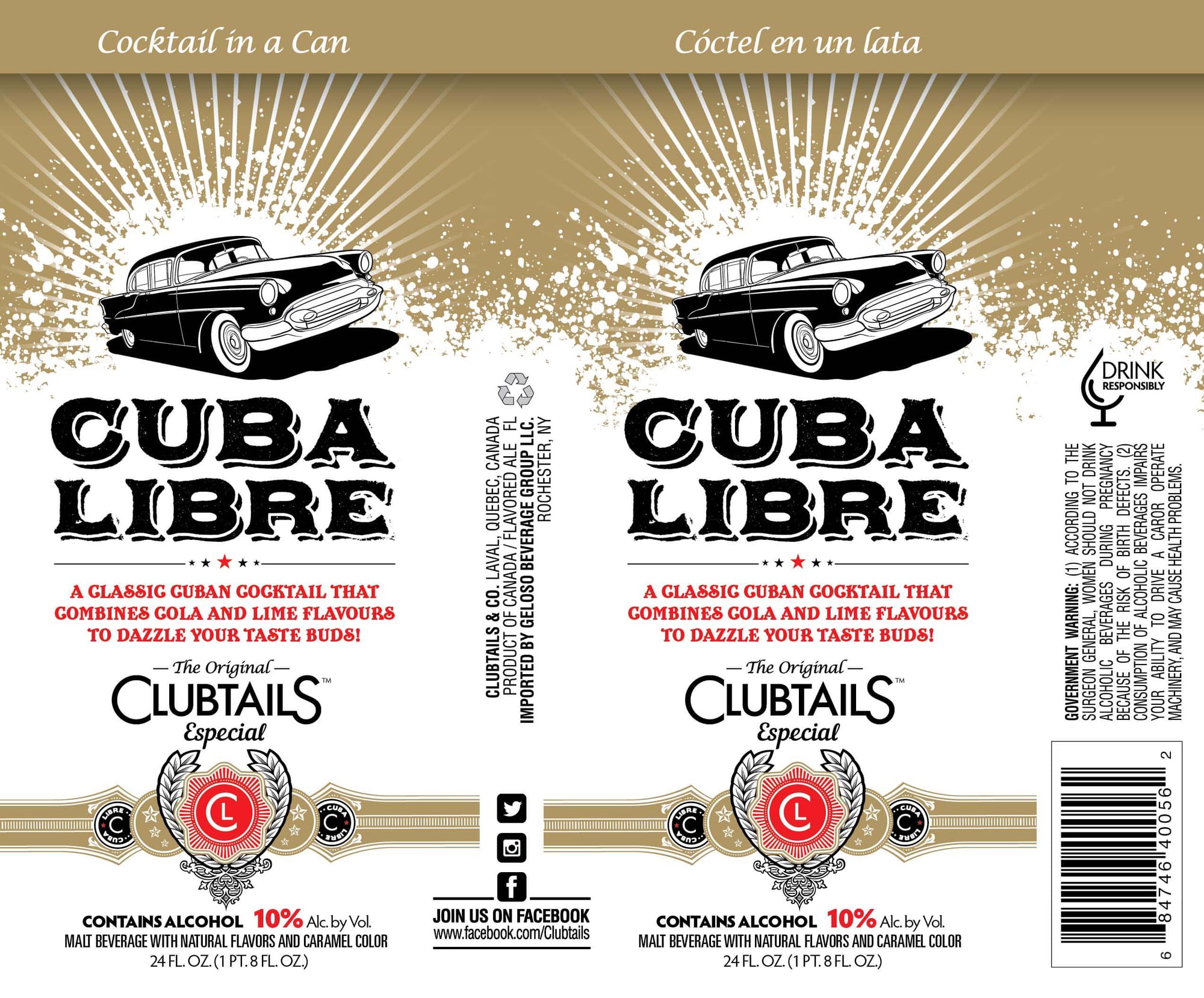 Cuba Libre Especial by Clubtails & Co. - beer label