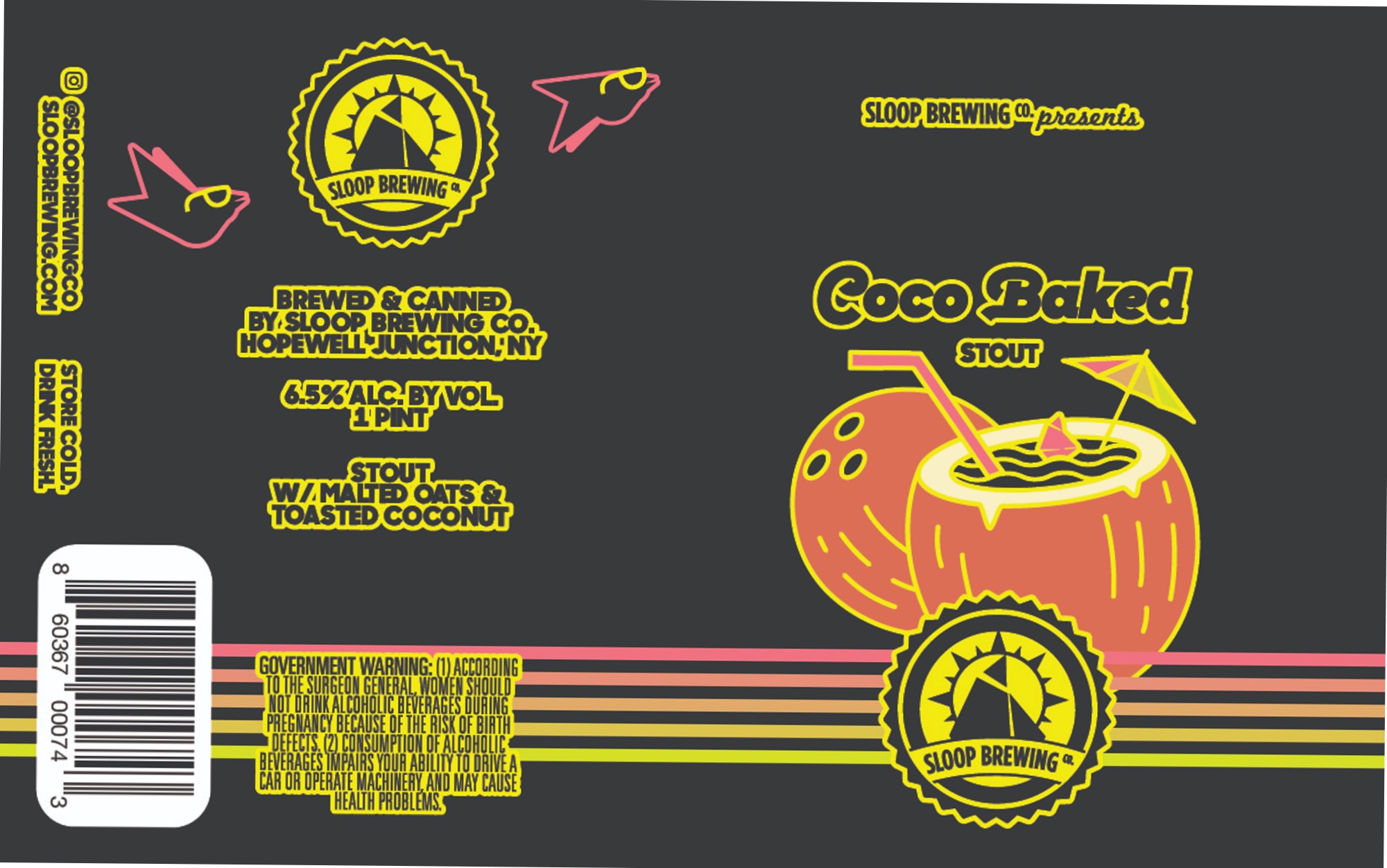 Coco Baked by Sloop Brewing Co. - beer label