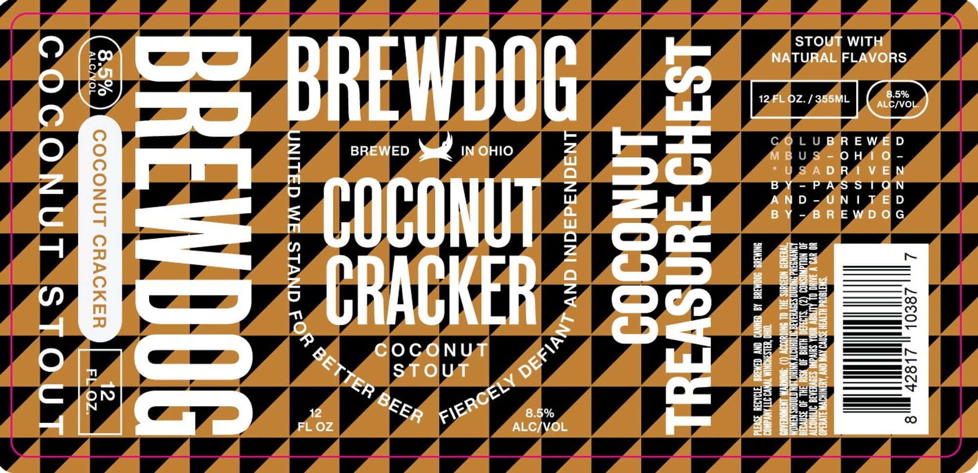Coconut Cracker by BrewDog - beer label