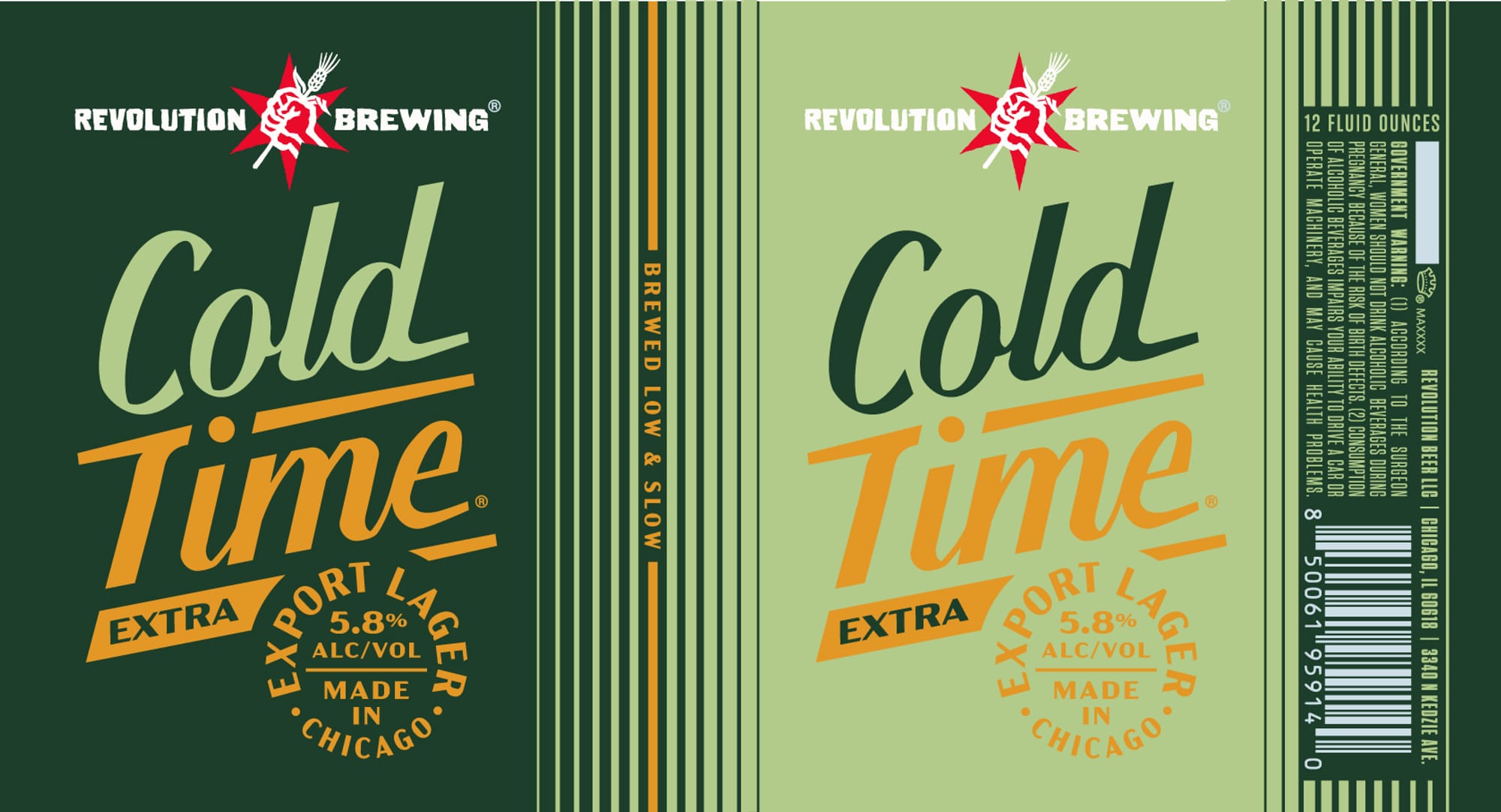 Cold Time by Revolution Brewing - beer label