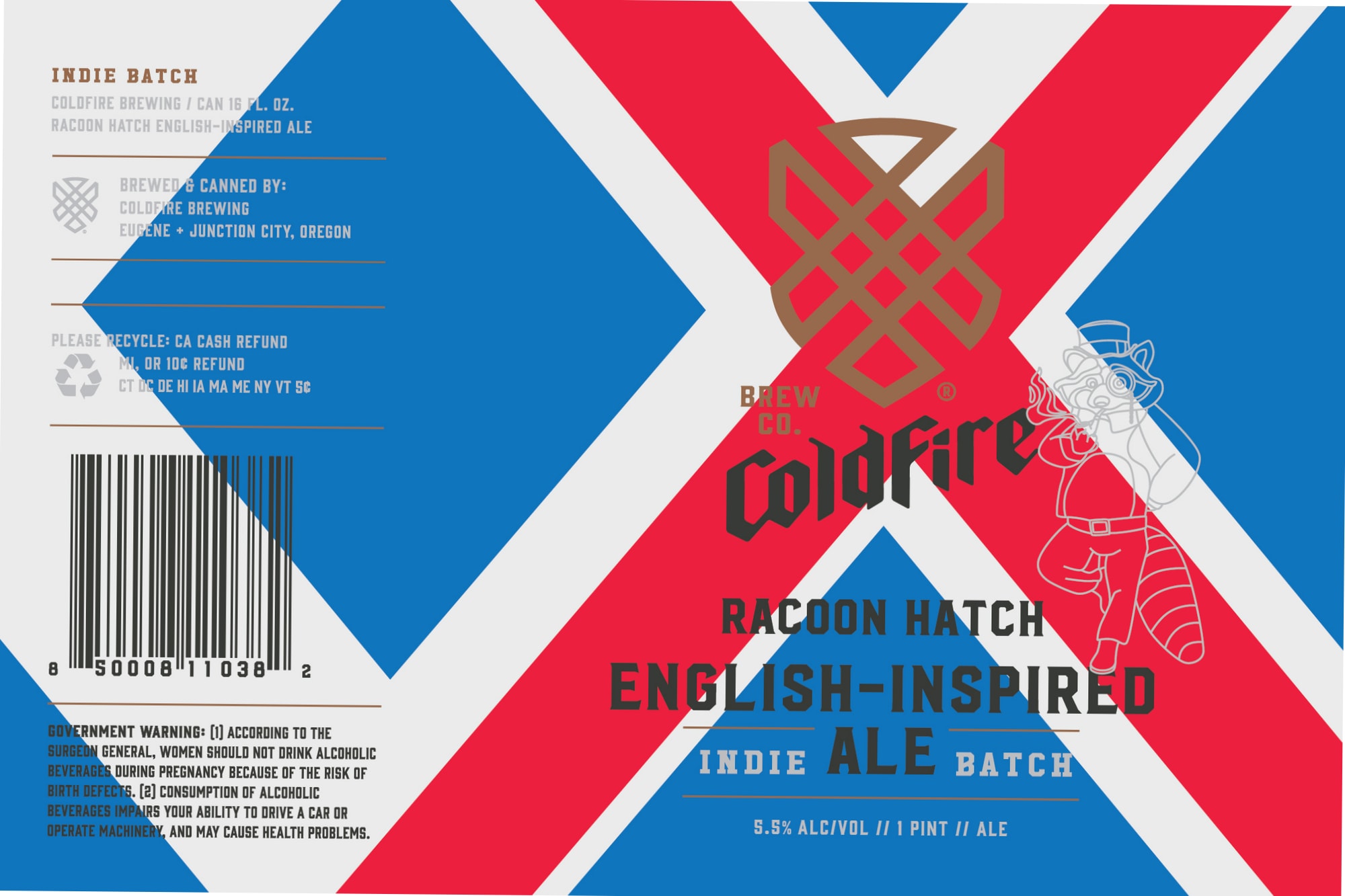 Raccoon Hatch by Coldfire Brewing - beer label