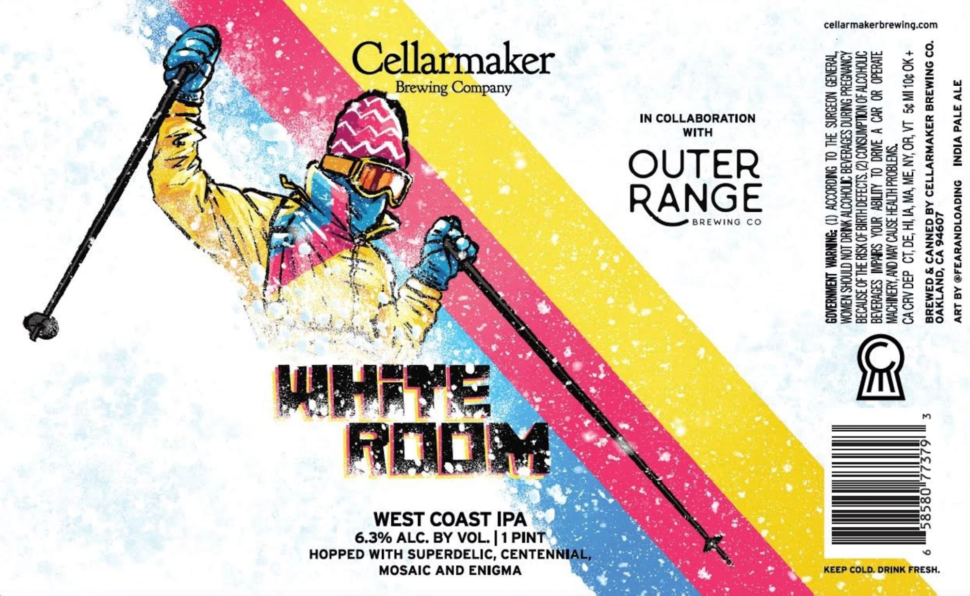 White Room by Cellarmaker Brewing Company - beer label