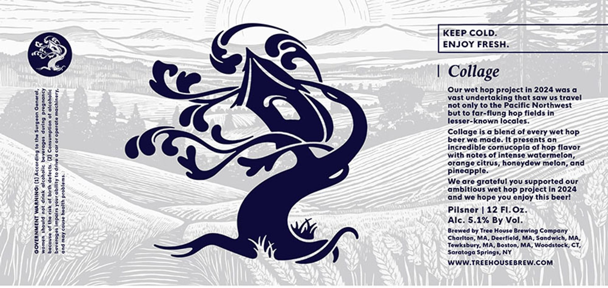 Collage by Tree House Brewing Company - beer label