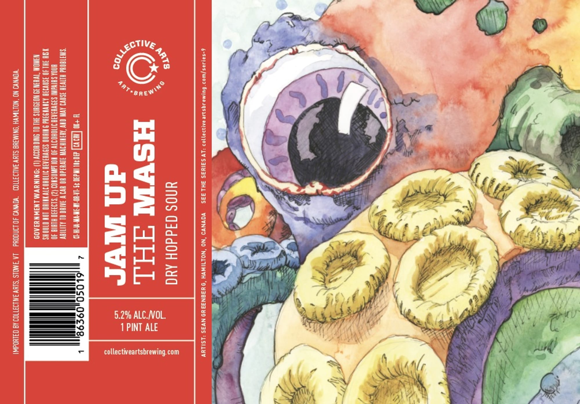 Jam Up by Collective Arts Brewing - beer label