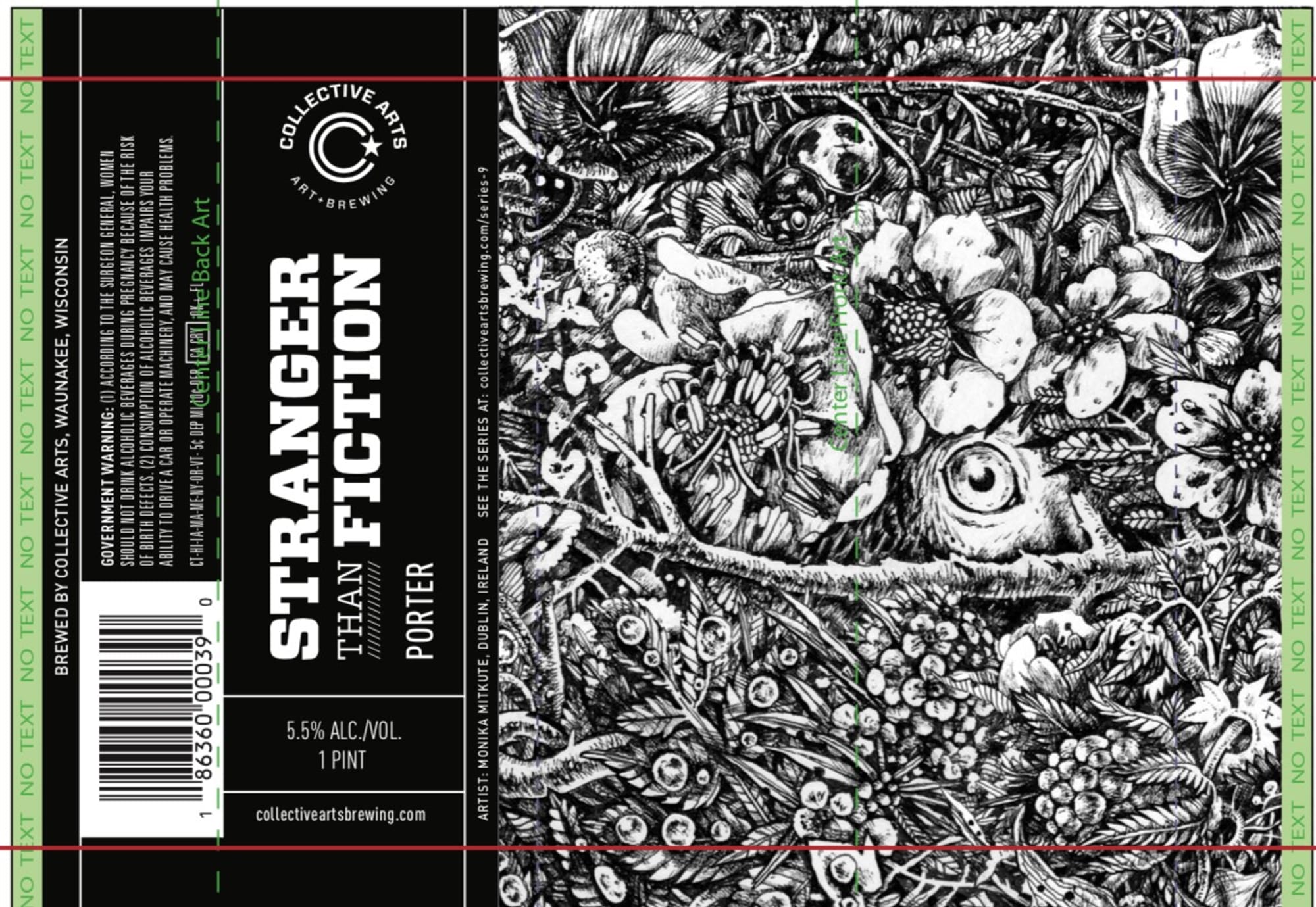 Stranger Than Fiction by Collective Arts Brewing - beer label