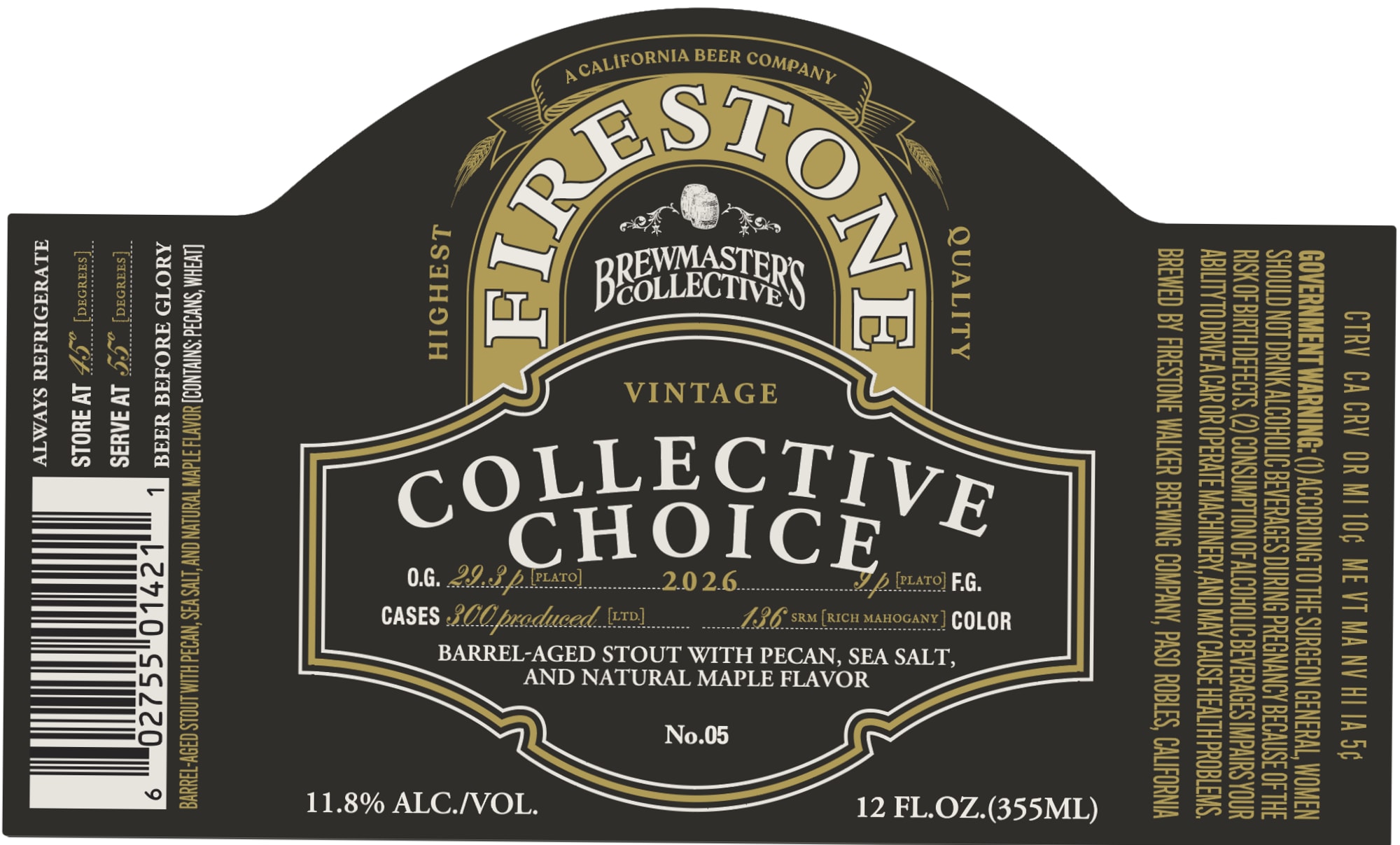 Collective Choice by Firestone Walker - beer label