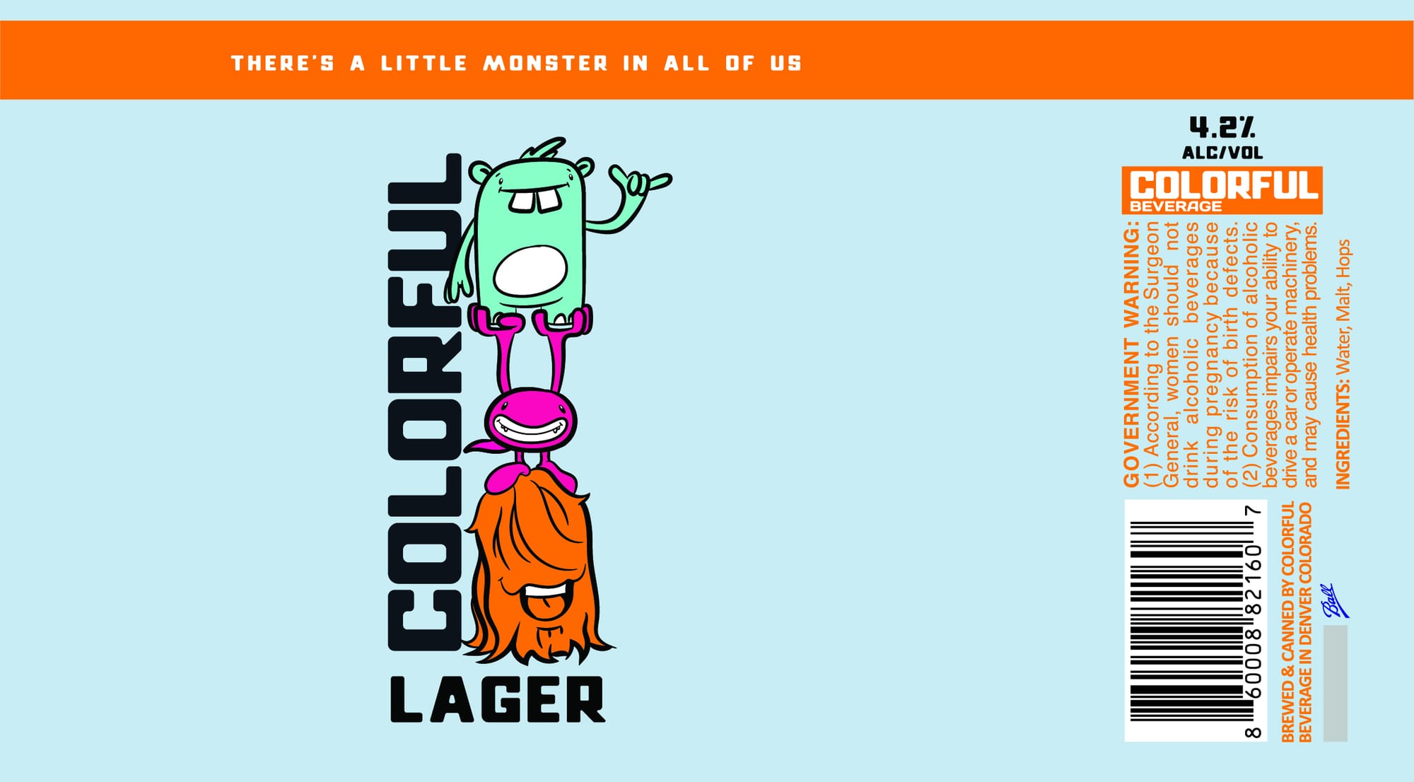 Colorful Lager by Colorful Beverage - beer label