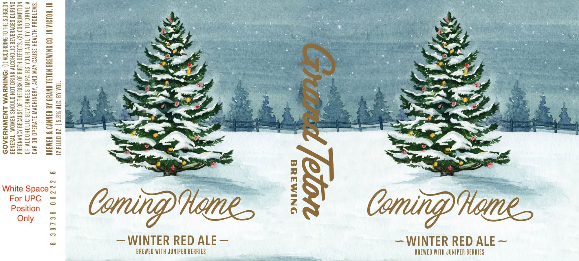 Coming Home by Teton Brewing Co. - beer label