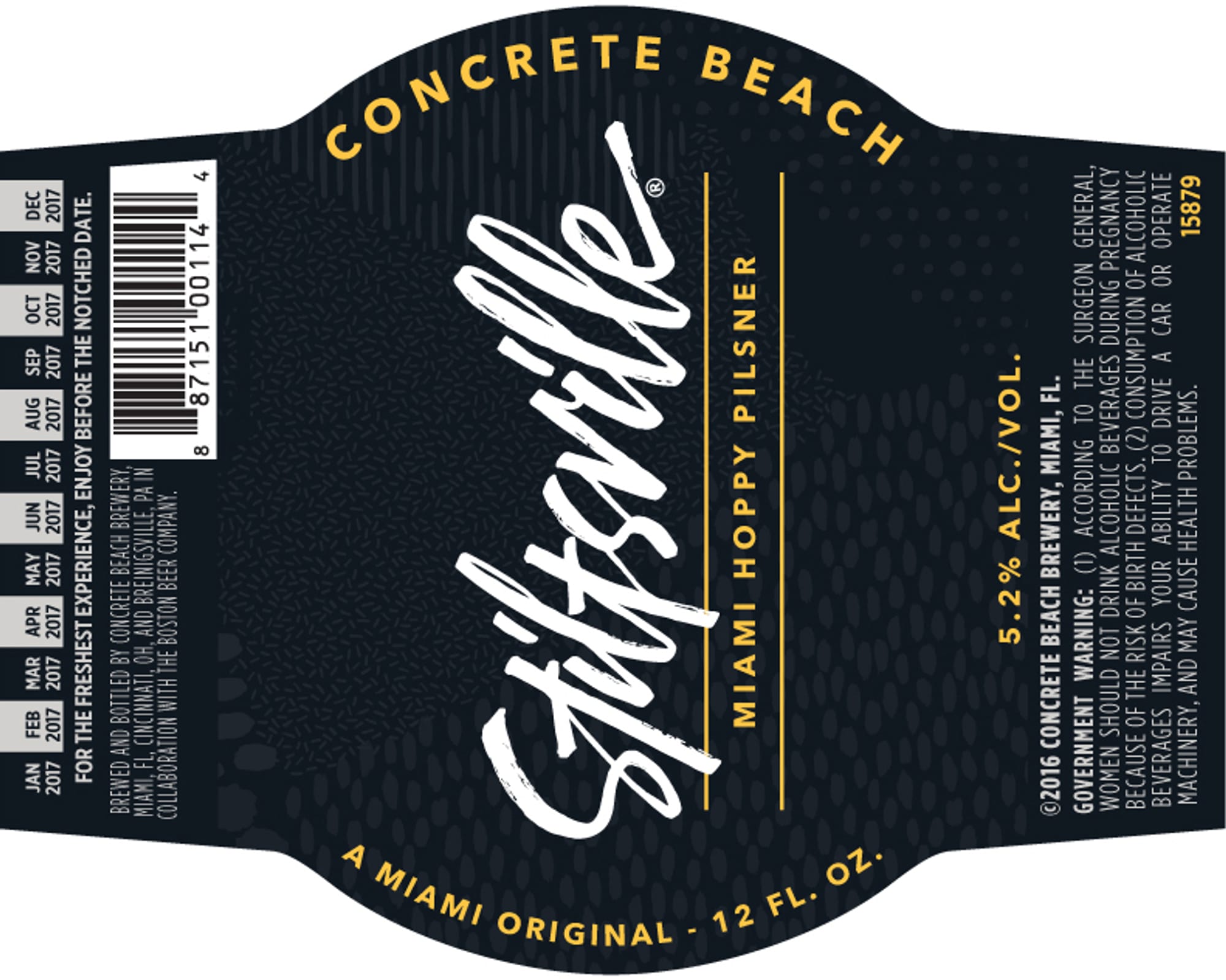 Pilsner by Concrete Beach Brewery - beer label