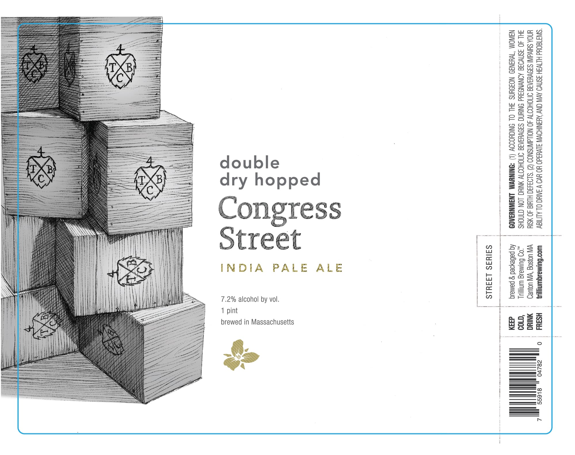 Congress Street by Trillium Brewing - beer label