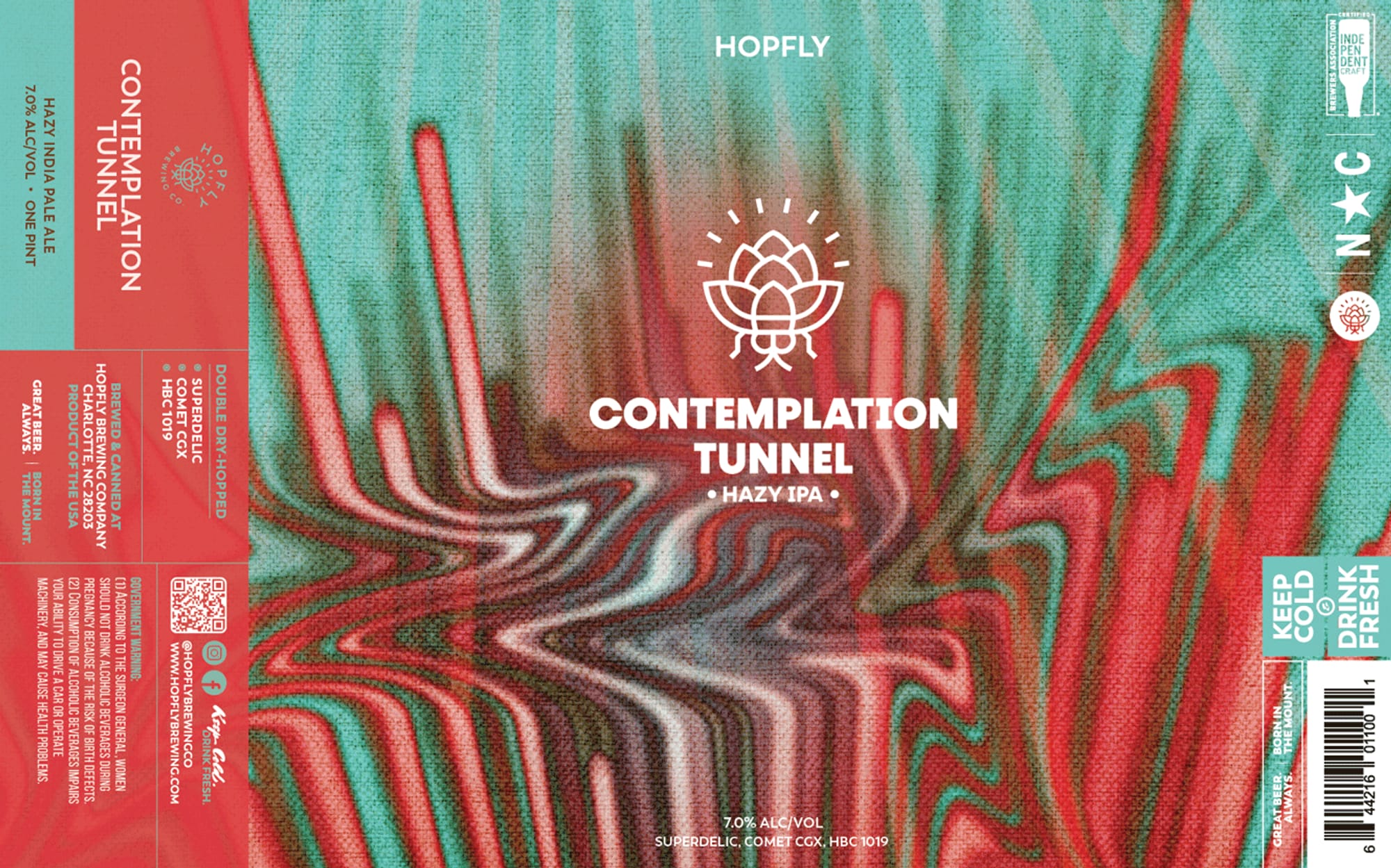 Contemplation Tunnel by Hopfully Brewing Company - beer label