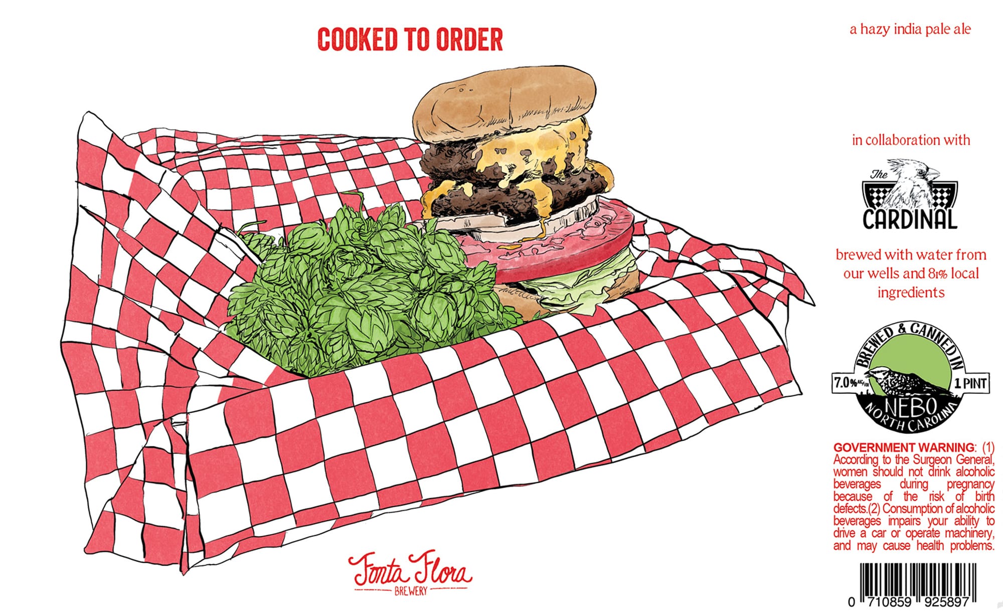 Cooked to Order by Nebo Brewery - beer label