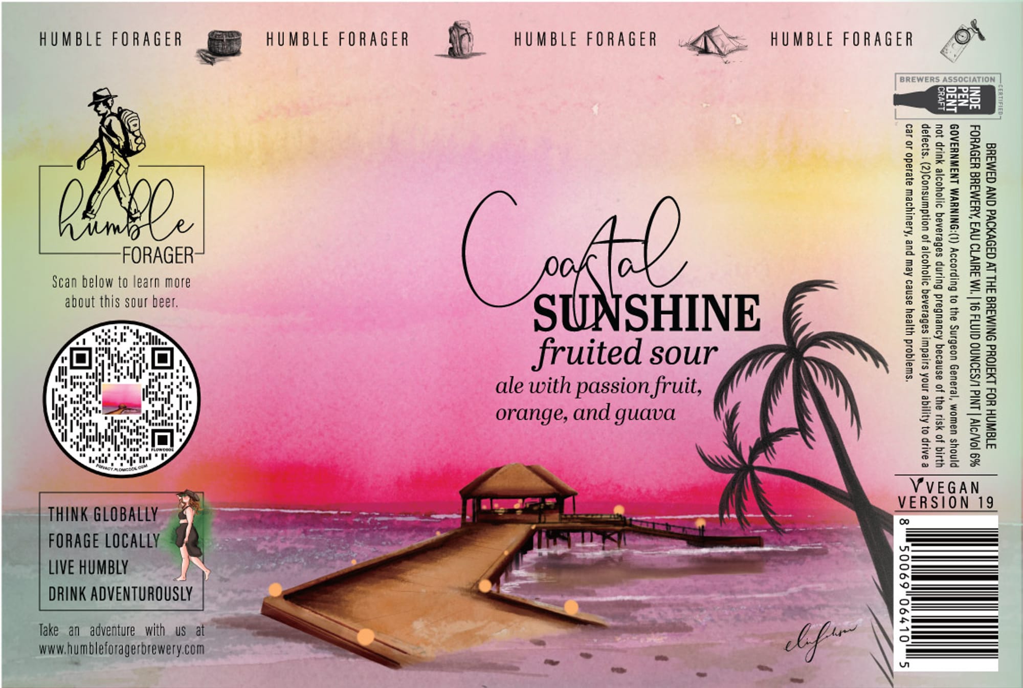 Cool Tal Sunshine by Humble Forager - beer label
