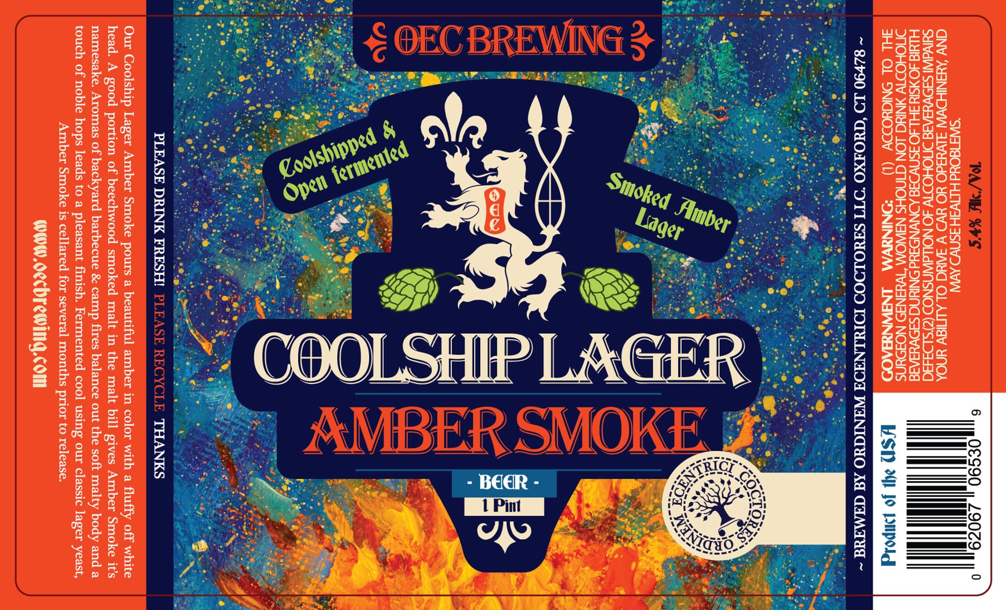 Coolship Lager by Dec Brewing Co. - beer label