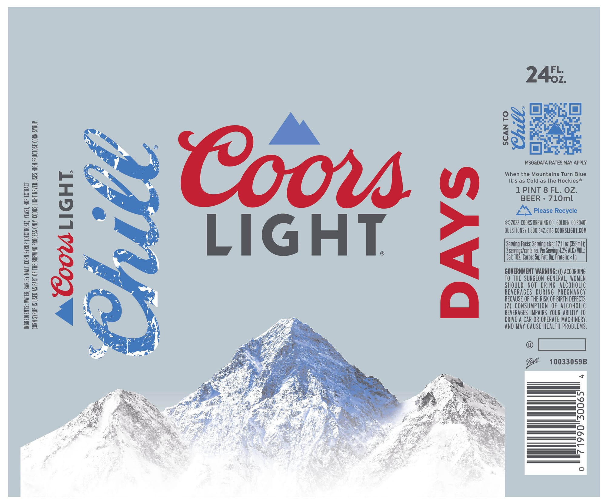 Coors Light by Molson Coors - beer label