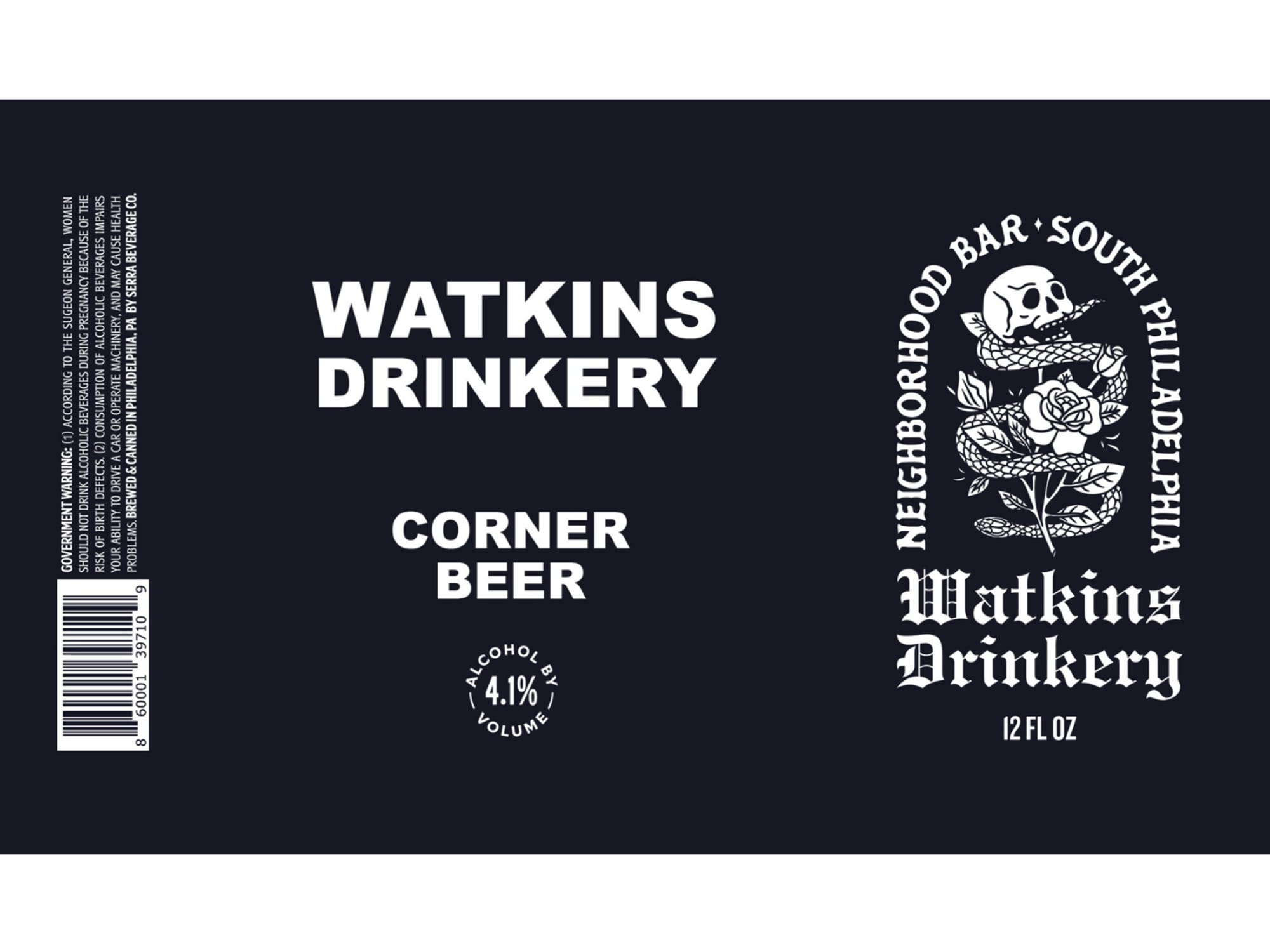 Corner Beer by Watkins Drinkery - beer label