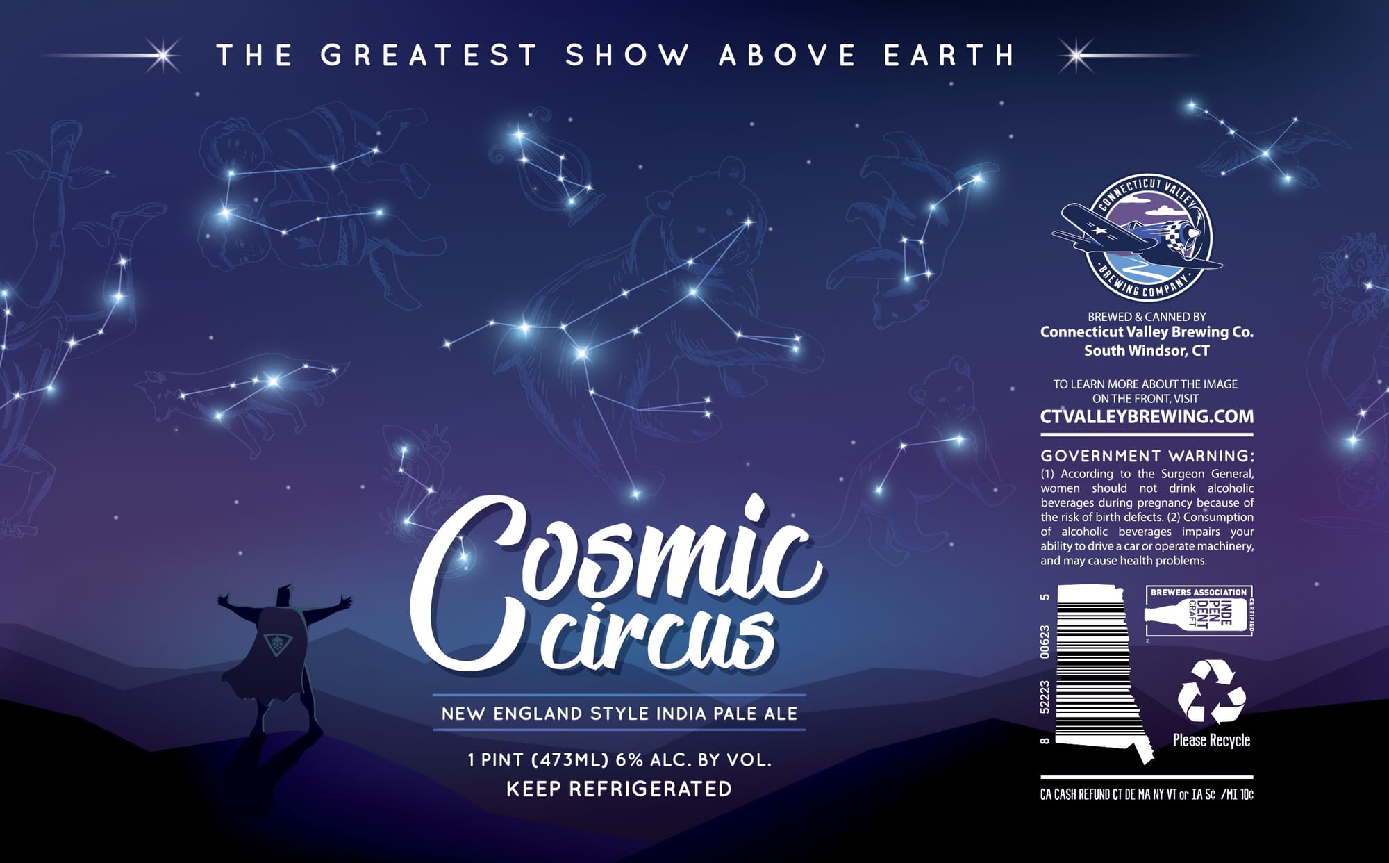 Cosmic Circus by Connecticut Valley Brewing Company - beer label