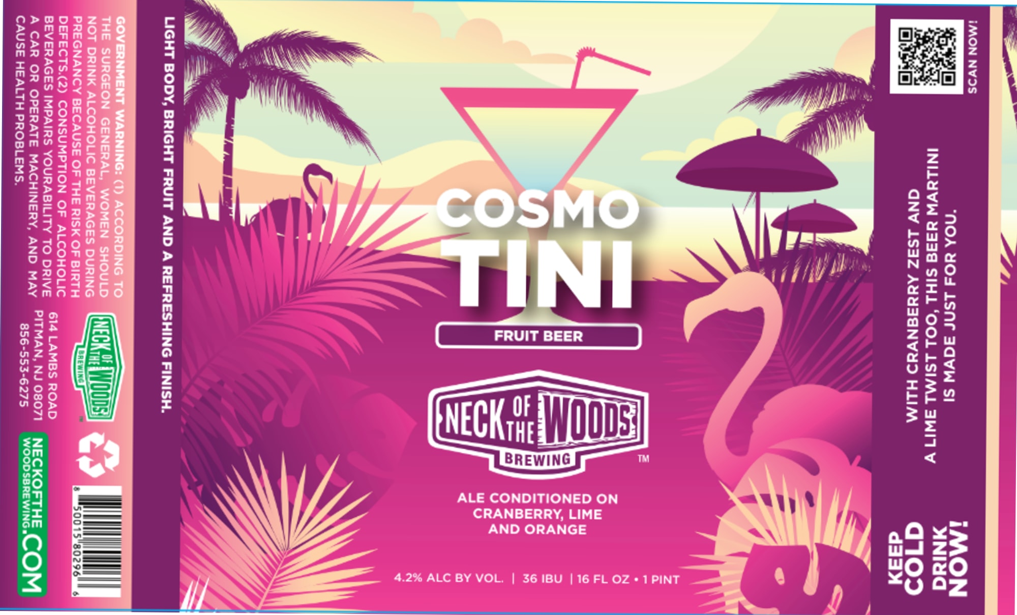 Cosmo Tini by Neck of the Woods Brewing - beer label