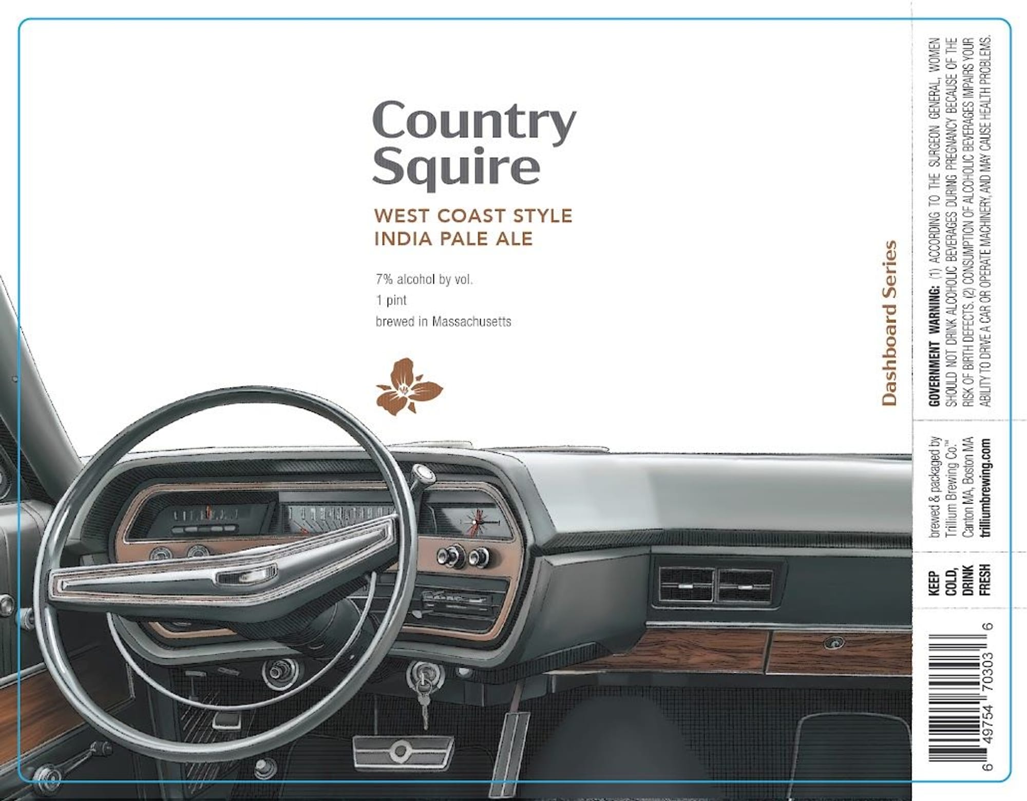 Country Squire by Trillium Brewing Co. - beer label