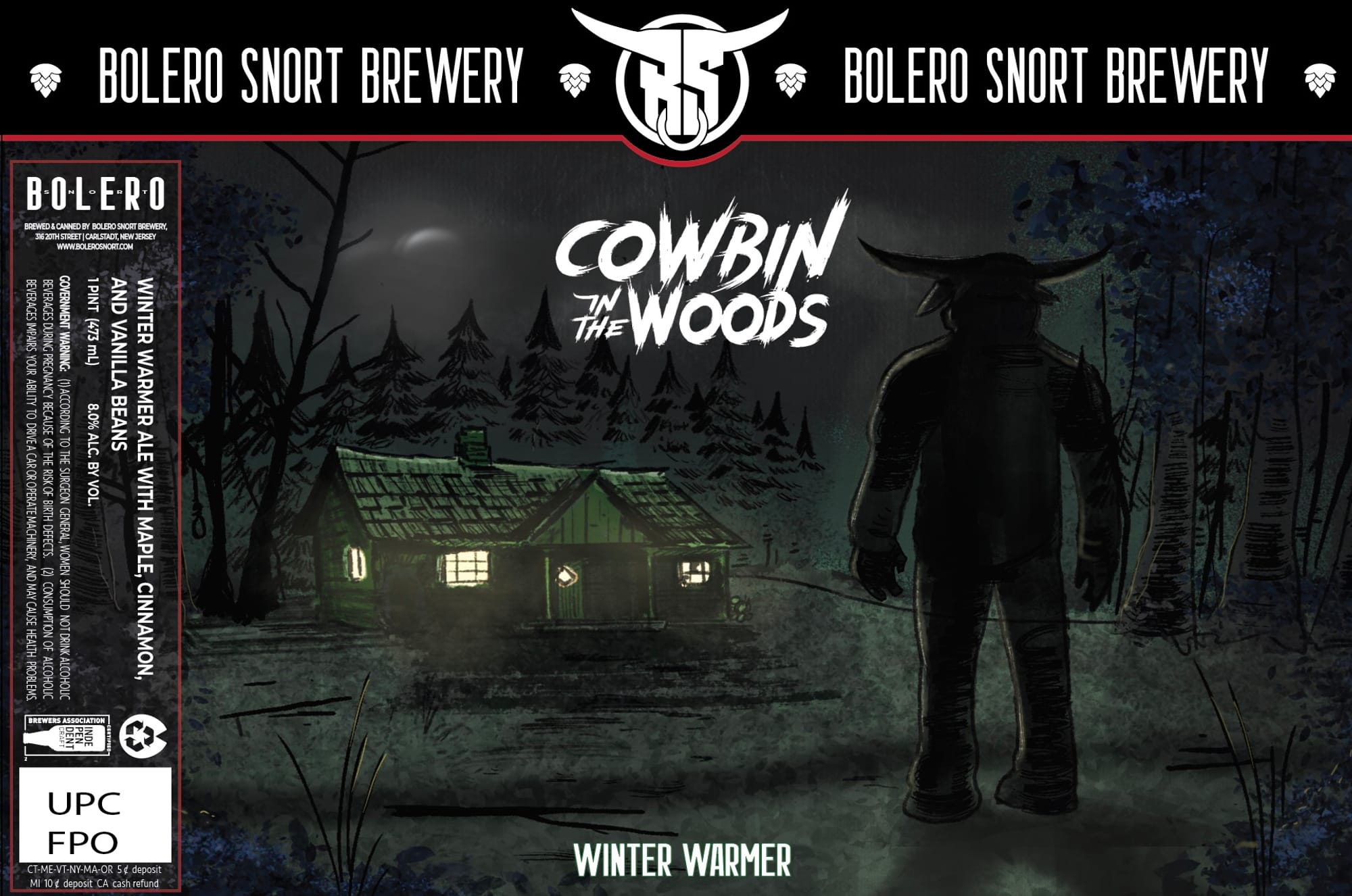 Cowbin in the Woods by Bolero Snort Brewery - beer label