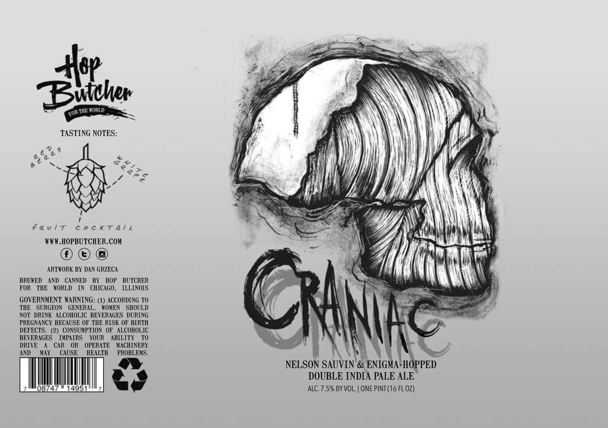 Cranic by Hop Butcher For The World - beer label
