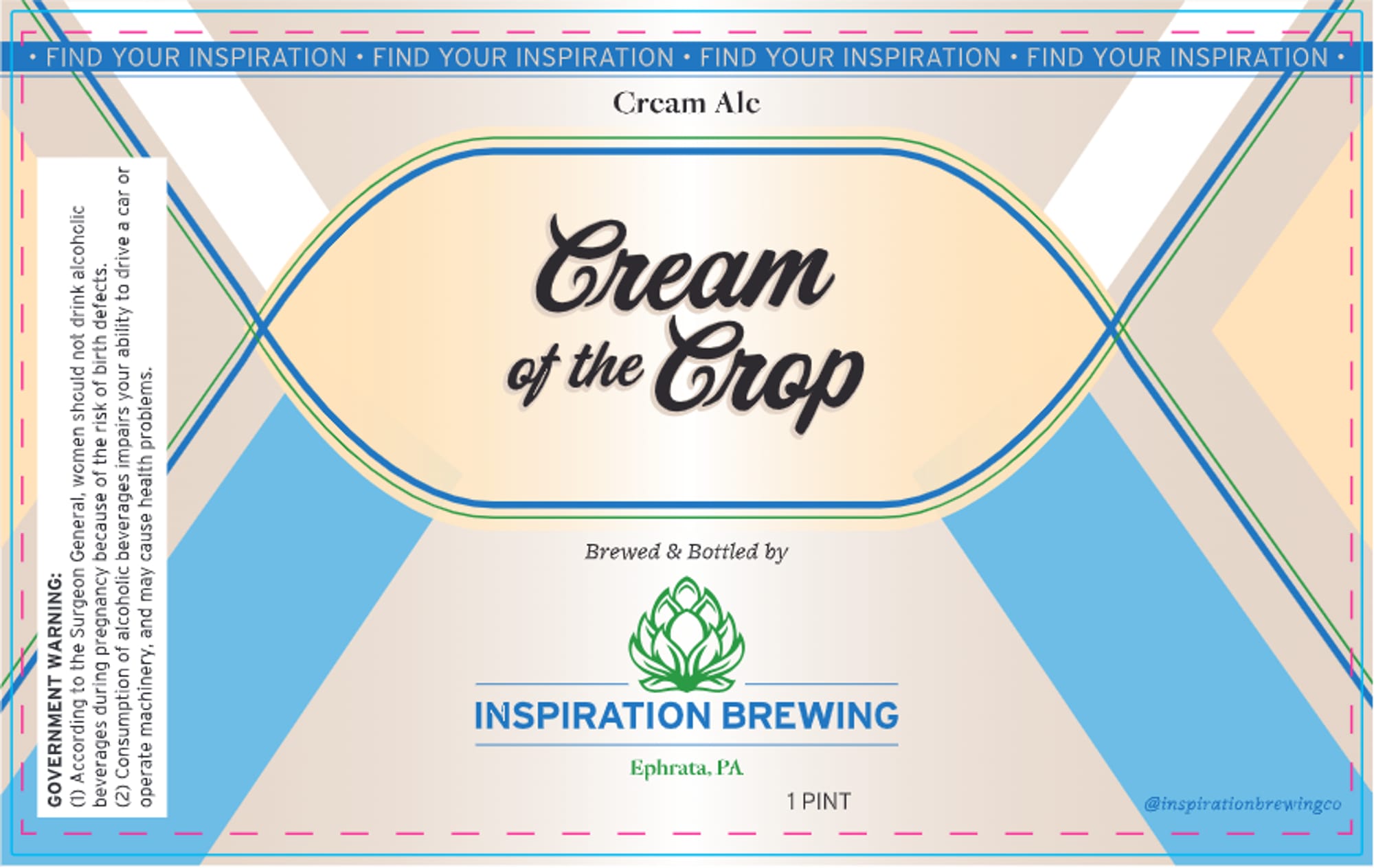 Cream of the Crop by Inspiration Brewing - beer label