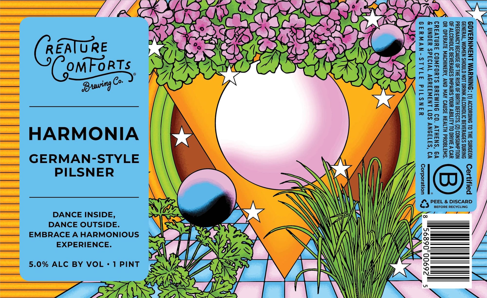 Harmonia by Creature Comforts Brewing Co. - beer label