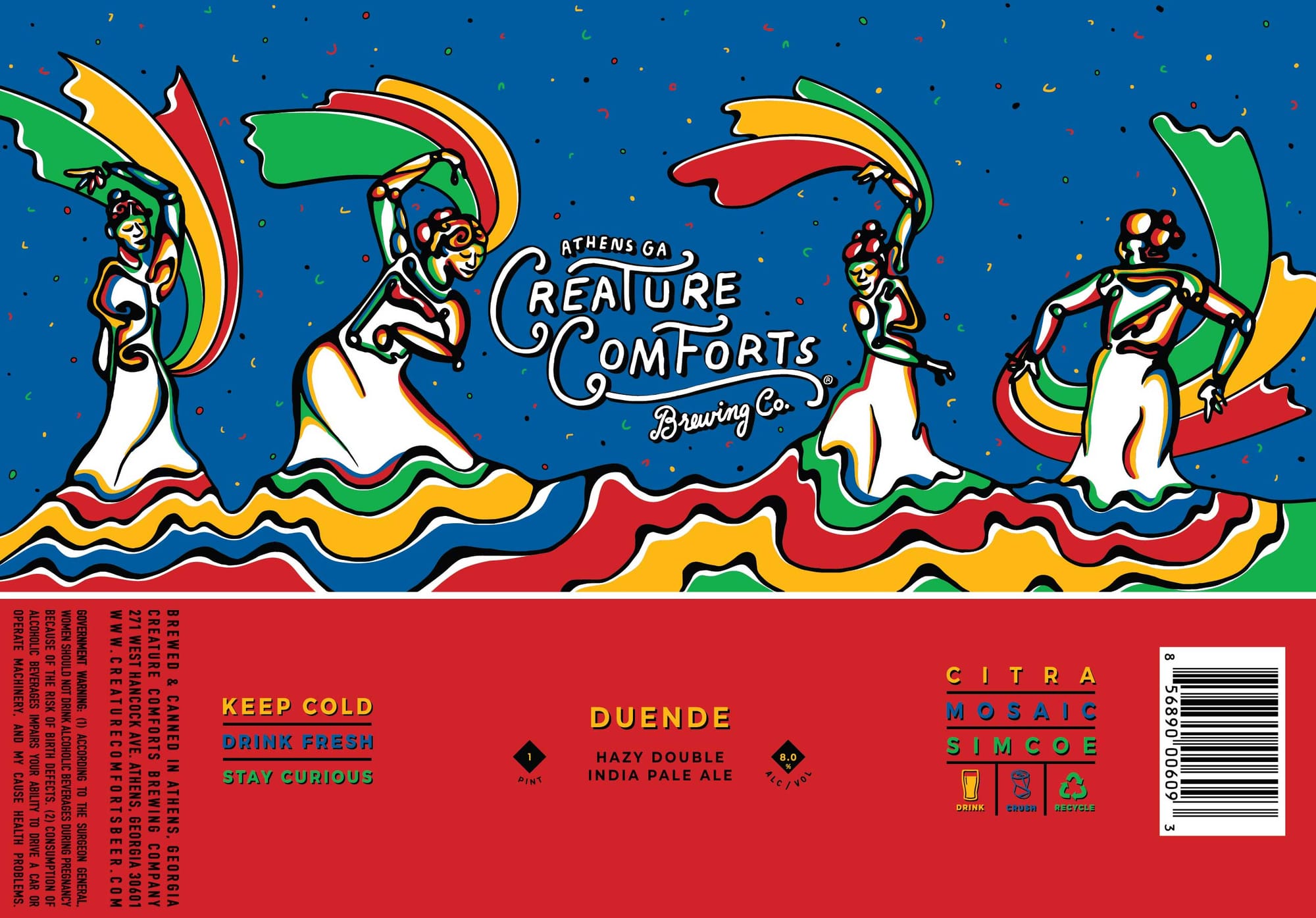 Duende by Creature Comforts Brewing Co. - beer label